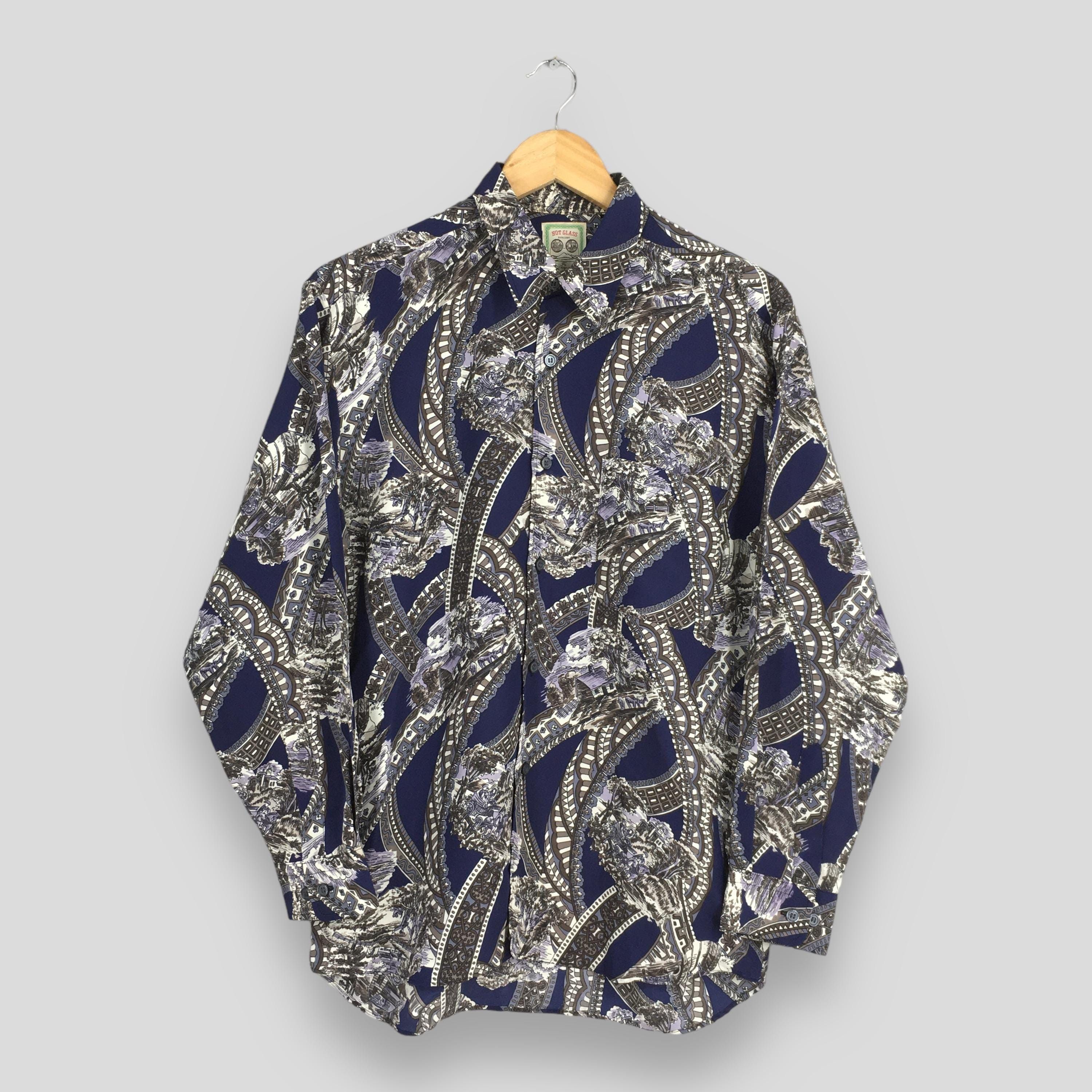 Other Vintage 90s Novelty Baroque Pop Art Polyester Shirt Medium Size US M / EU 48-50 / 2 - 1 Thumbnail