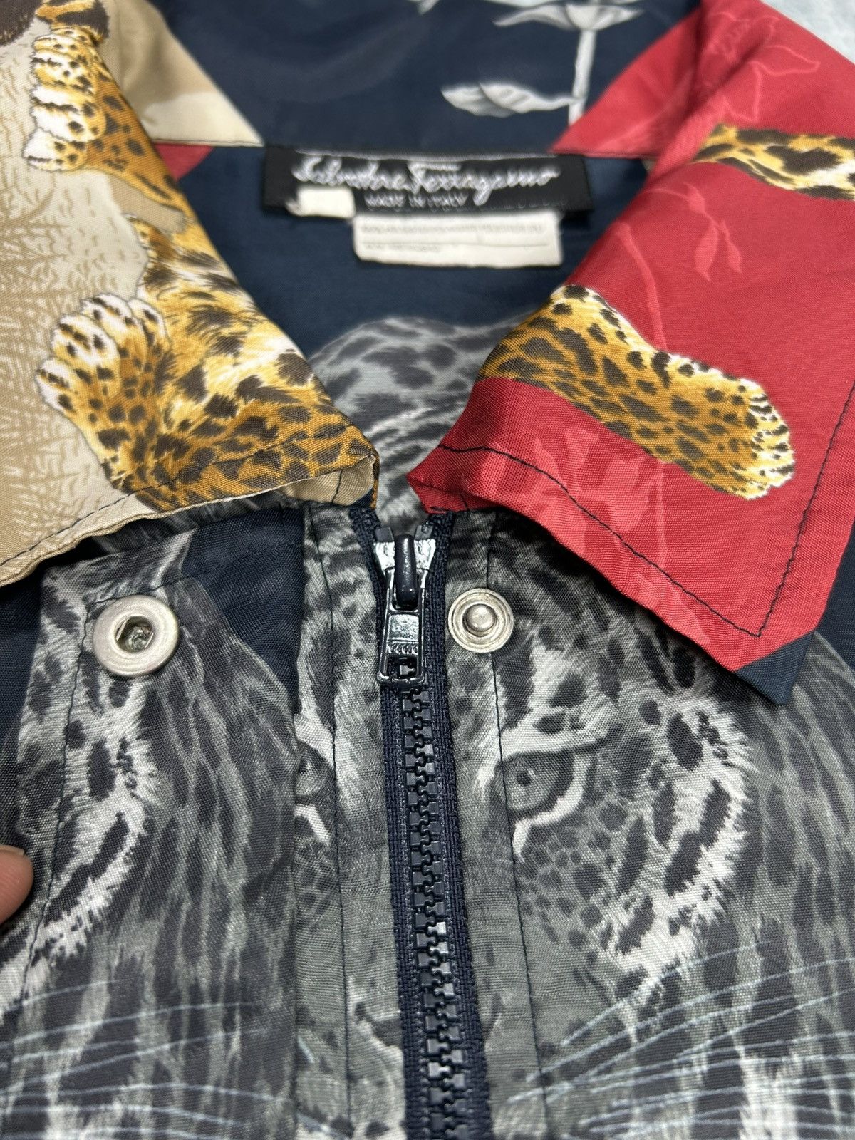 Salvatore Ferragamo Vintage 90’s Salvatore Ferragamo Leopard Print Jacket. J0125 Size US M / EU 48-50 / 2 - 7 Thumbnail