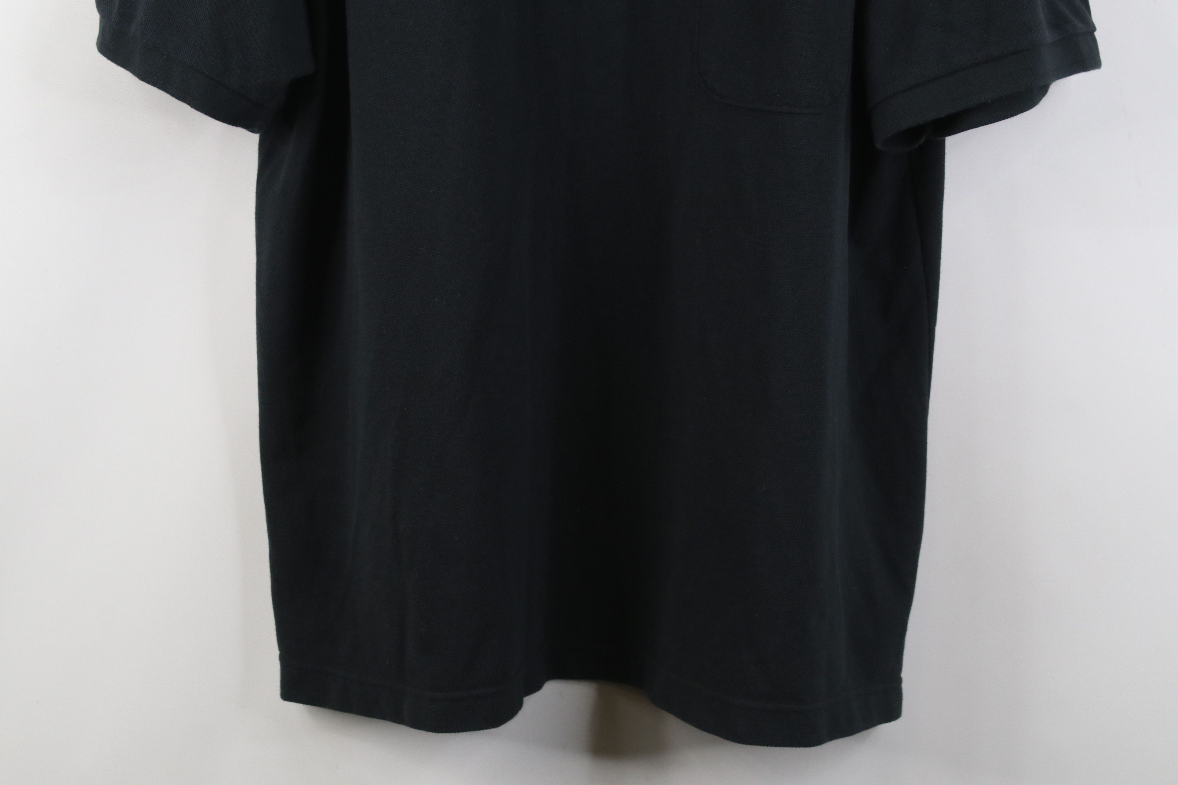 Vintage Vintage 90s Streetwear Pique Knit Golf Polo Shirt Black Size US XL / EU 56 / 4 - 3 Thumbnail