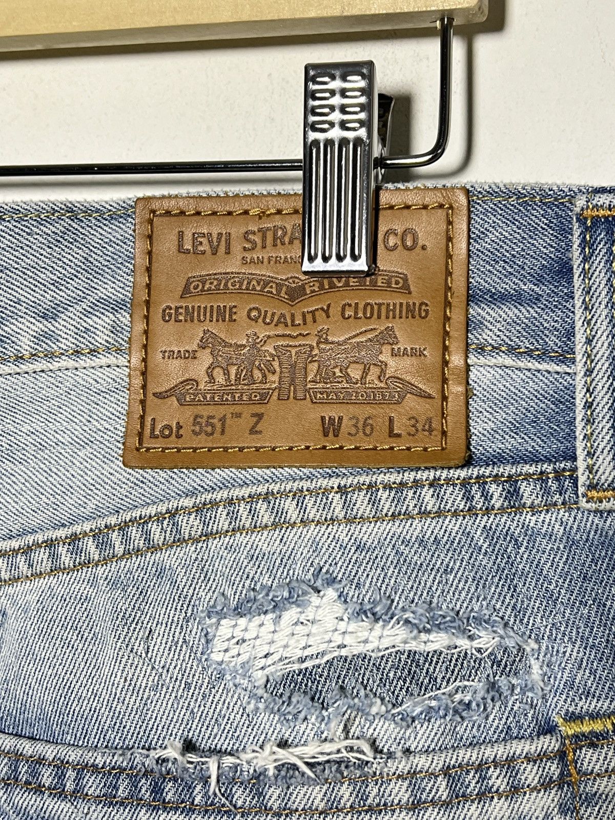 Levi's levi’s 551 ripped boro jeans Size US 36 / EU 52 - 5 Thumbnail