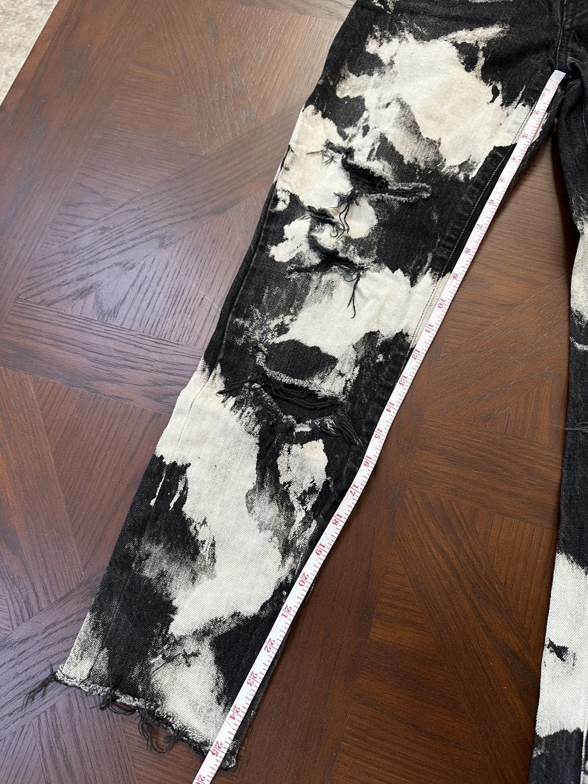Saint Laurent Paris 16SS Bleach Crash Denim Size US 28 / EU 44 - 6 Thumbnail
