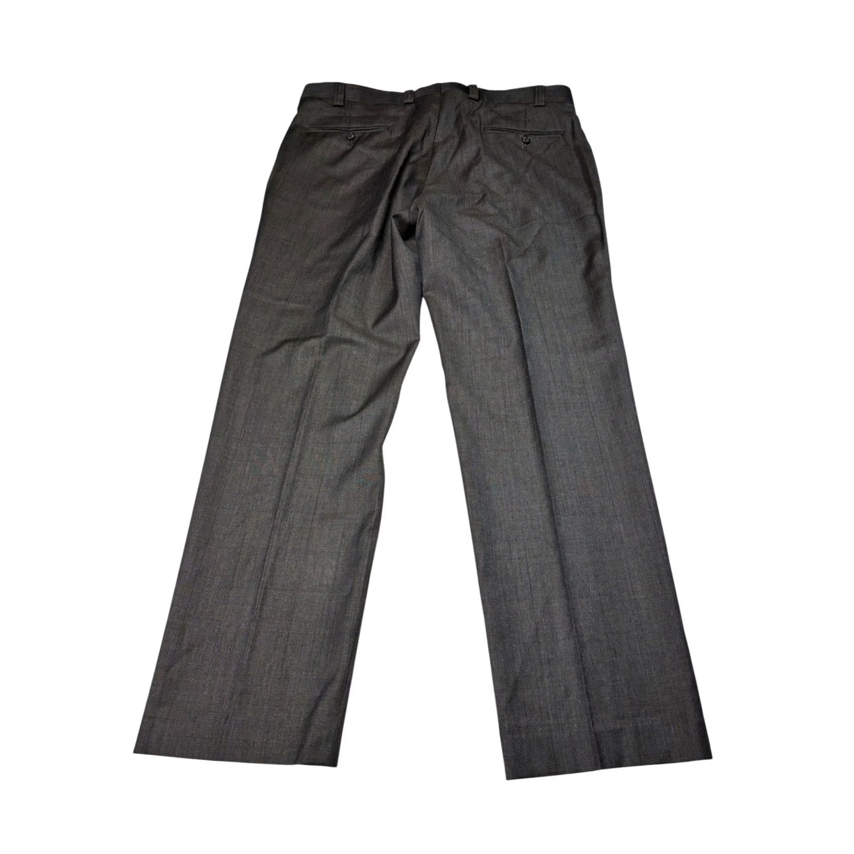 Ralph Lauren Lauren Ralph Lauren Mens Pants Wool Flat Front Plaid Charcoal Grey 36x30 Dress Formal Business 4-Pocket Classic Wool Size US 36 / EU 52 - 5 Thumbnail