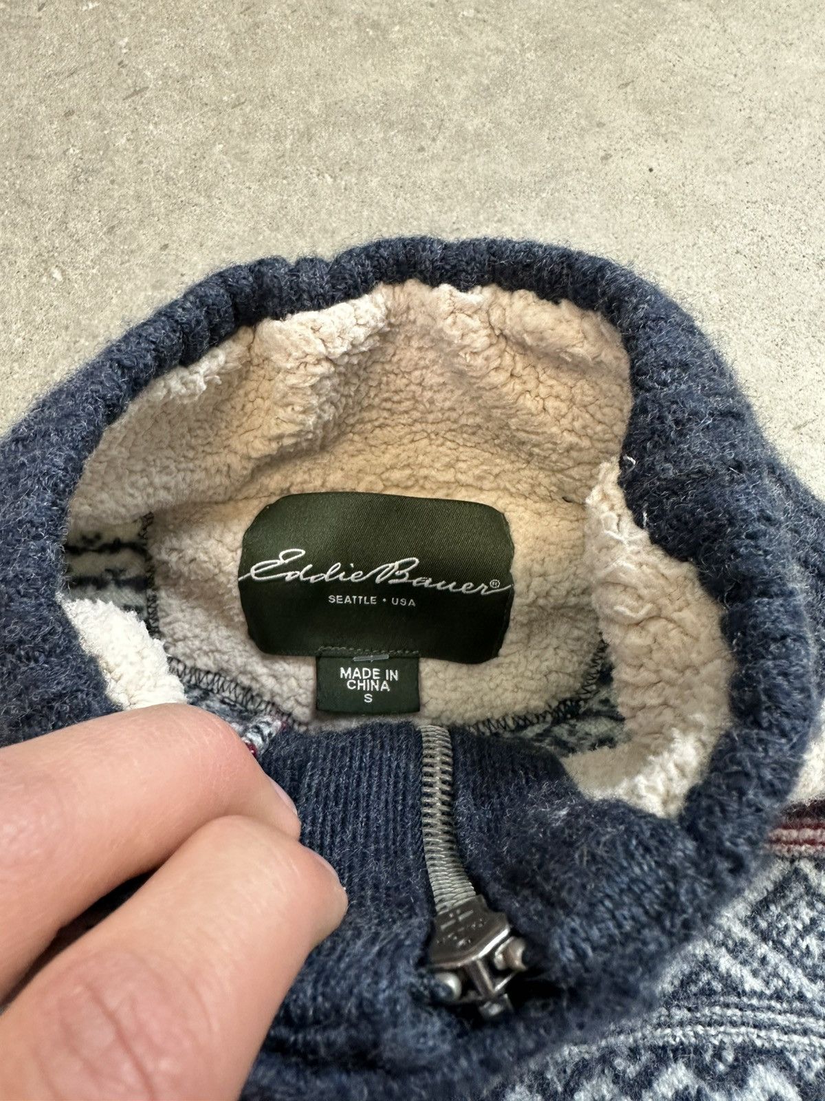 Eddie Bauer × Vintage vintage eddie bauer 1/4 zip knit sweater wmns small Size S / US 4 / IT 40 - 4 Thumbnail
