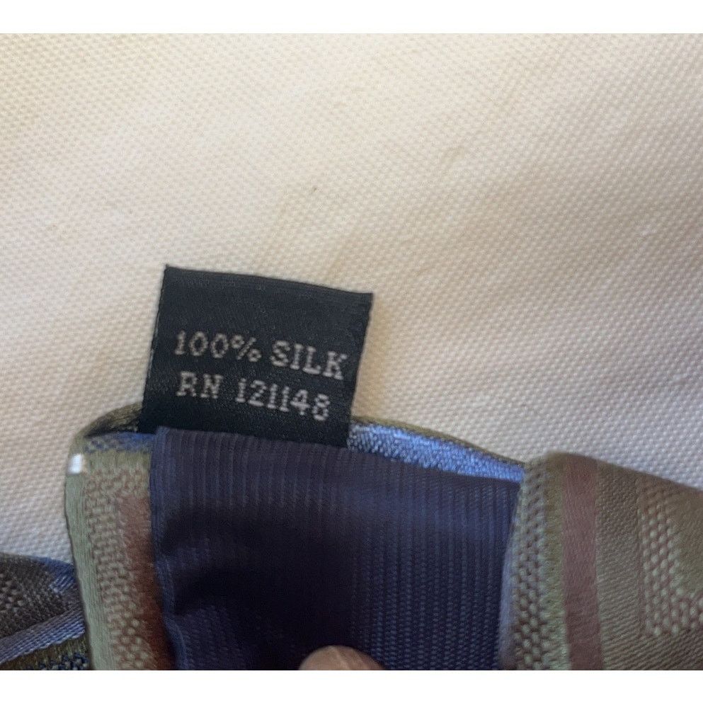 Joseph Abboud Joe Joseph Abboud Geometric Patterned Silk Necktie Size ONE SIZE - 12 Thumbnail