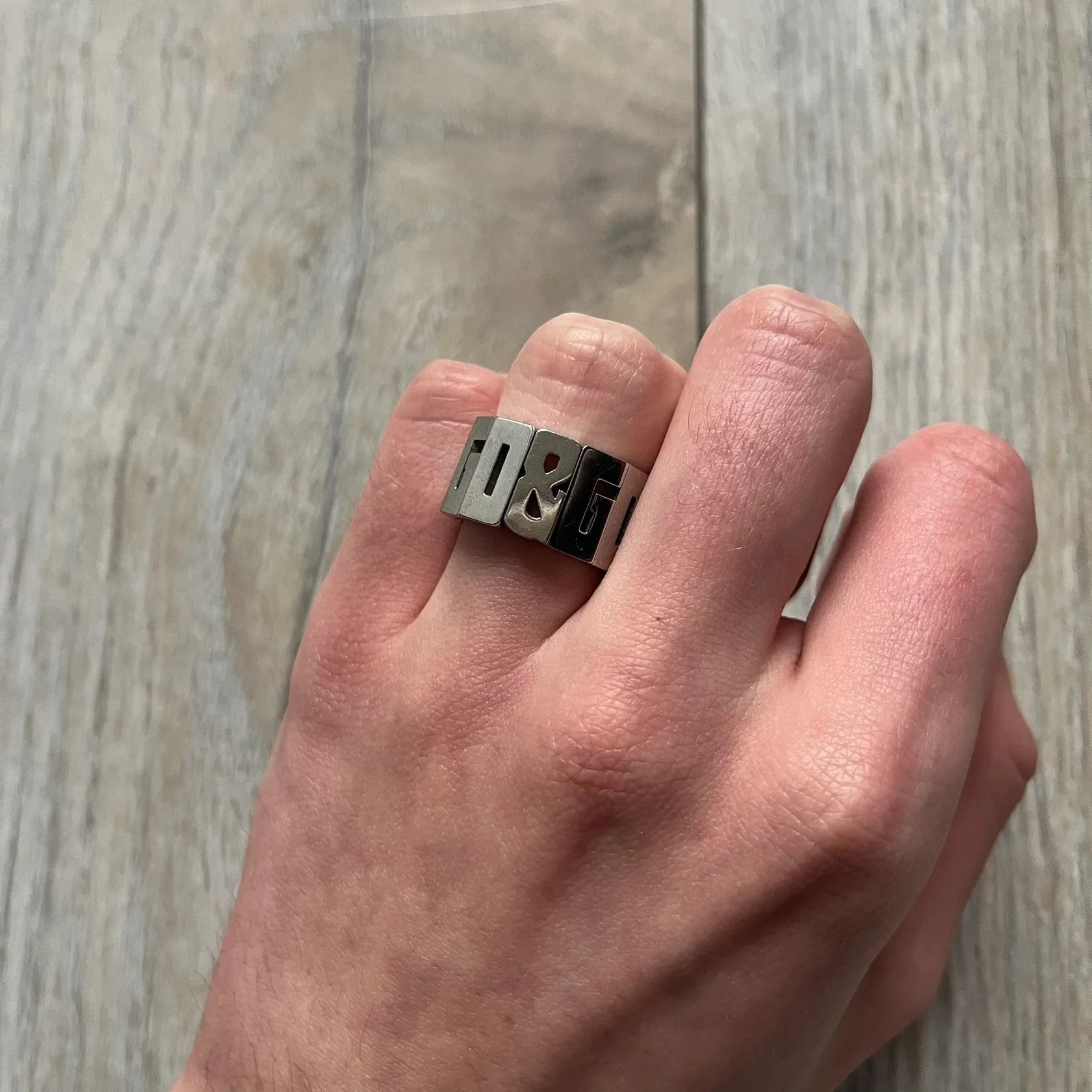 Dolce & Gabbana Dolce & Gabbana Overlap DJ0538 Ring Size ONE SIZE - 1 Thumbnail