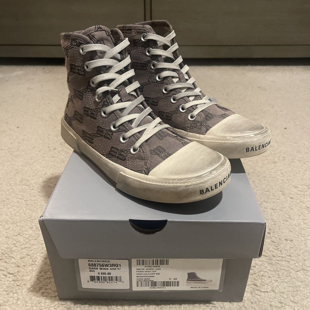 靴 BALENCIAGA PARIS SNEAKER 40 0400018149884_WHITEWHITE?wid=