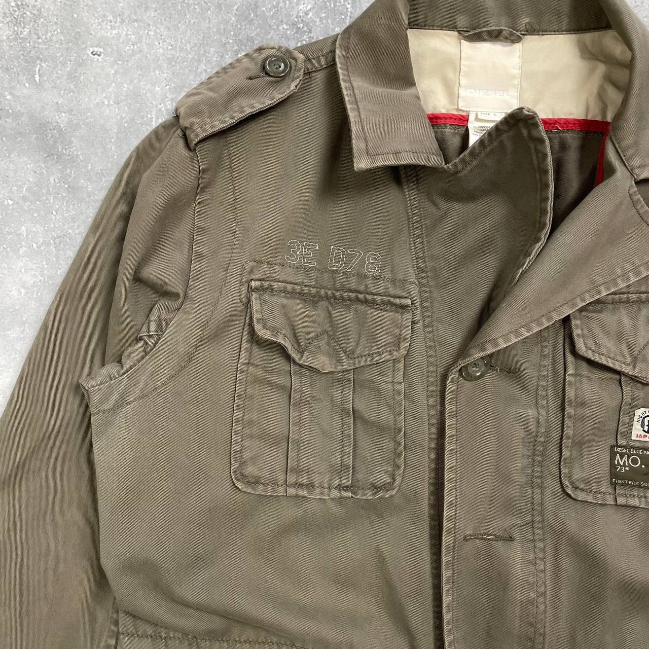 Diesel Diesel Blue Panthers Military Collar Jacket Olive Green L Size US L / EU 52-54 / 3 - 8 Thumbnail