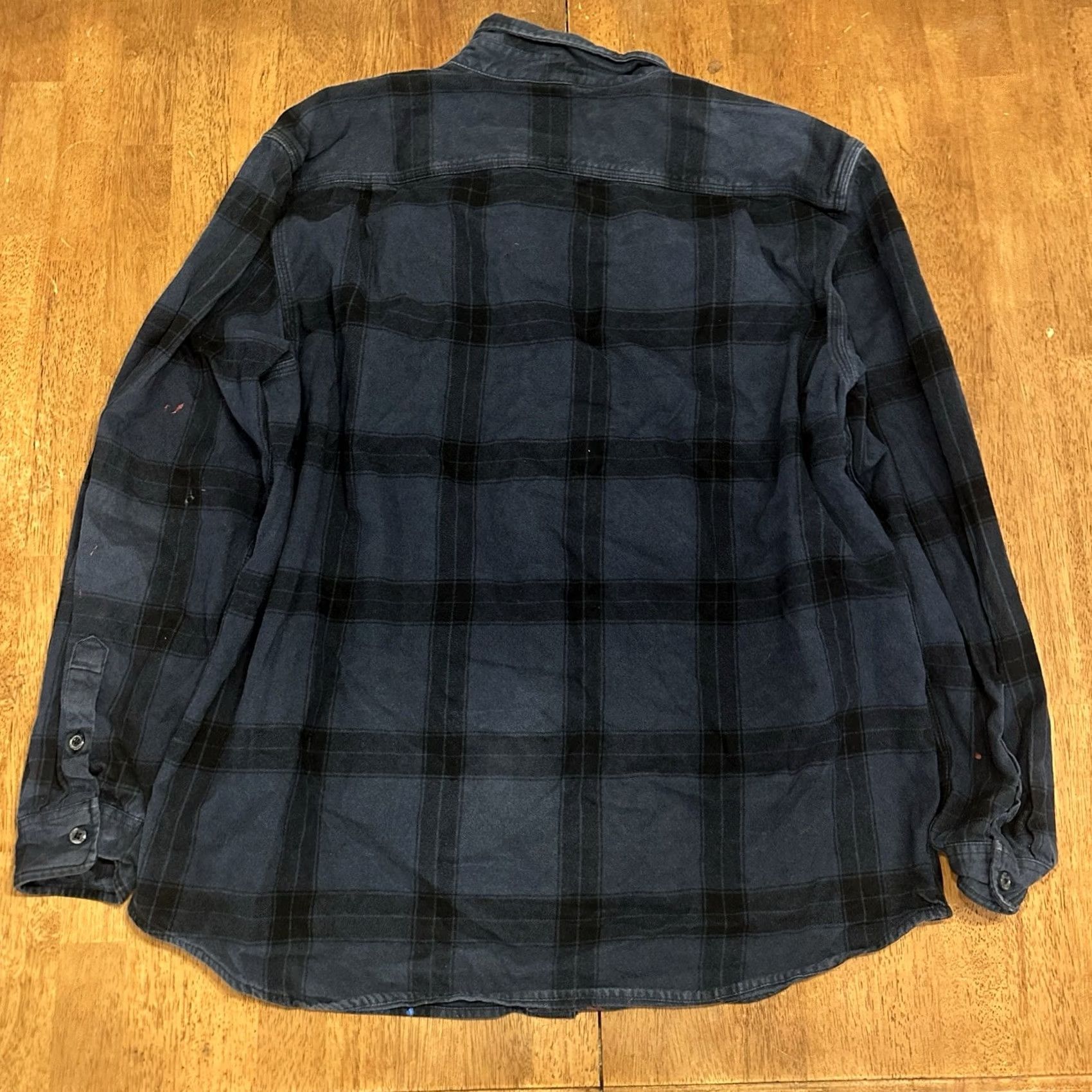 Carhartt VINTAGE Carhartt Loose Fit Heavy Flannel Shirt XL Blue Plaid Men Size US XL / EU 56 / 4 - 4 Thumbnail