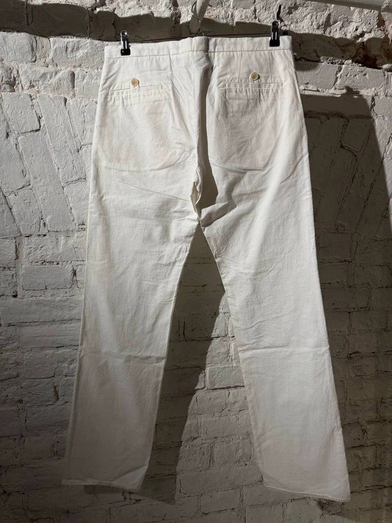 Carol Christian Poell carol christian poell White Cotton Pants 2506-Nextarrow Size US 36 / EU 52 - 3 Thumbnail