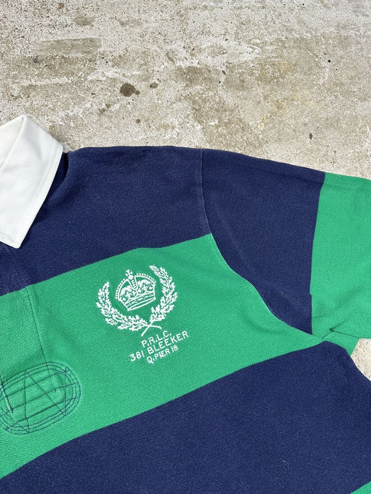 Polo Ralph Lauren Vintage Y2K Polo Ralph Lauren #7 Bleeker Striped Polo Tee Size US XL / EU 56 / 4 - 4 Thumbnail