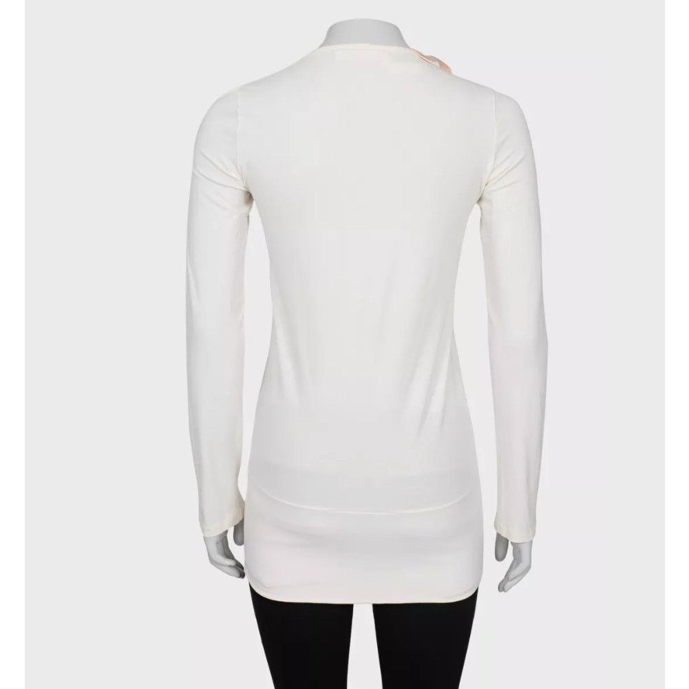 John Galliano Rare Galliano White Longsleeve Sweater Tunic - Size S Size S / US 4 / IT 40 - 3 Thumbnail