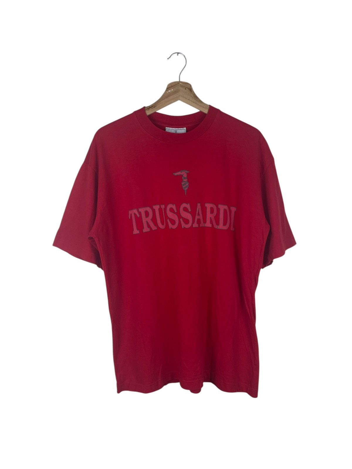 Vintage Trussardi Tee Made in Italy Big Logo Print