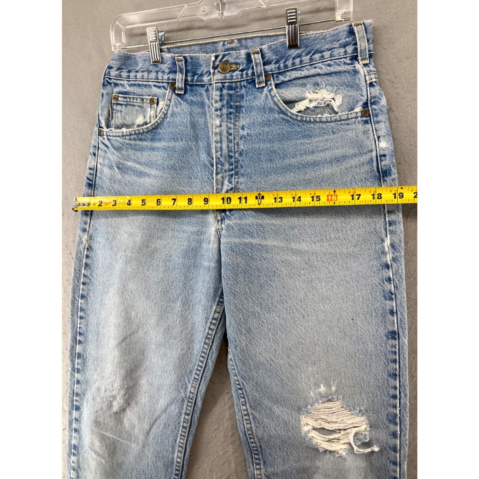 Carhartt Carhartt Womens Jeans 32x34 Cotton High Rise Distressed Size 24" / US 00 / IT 34 - 3 Thumbnail