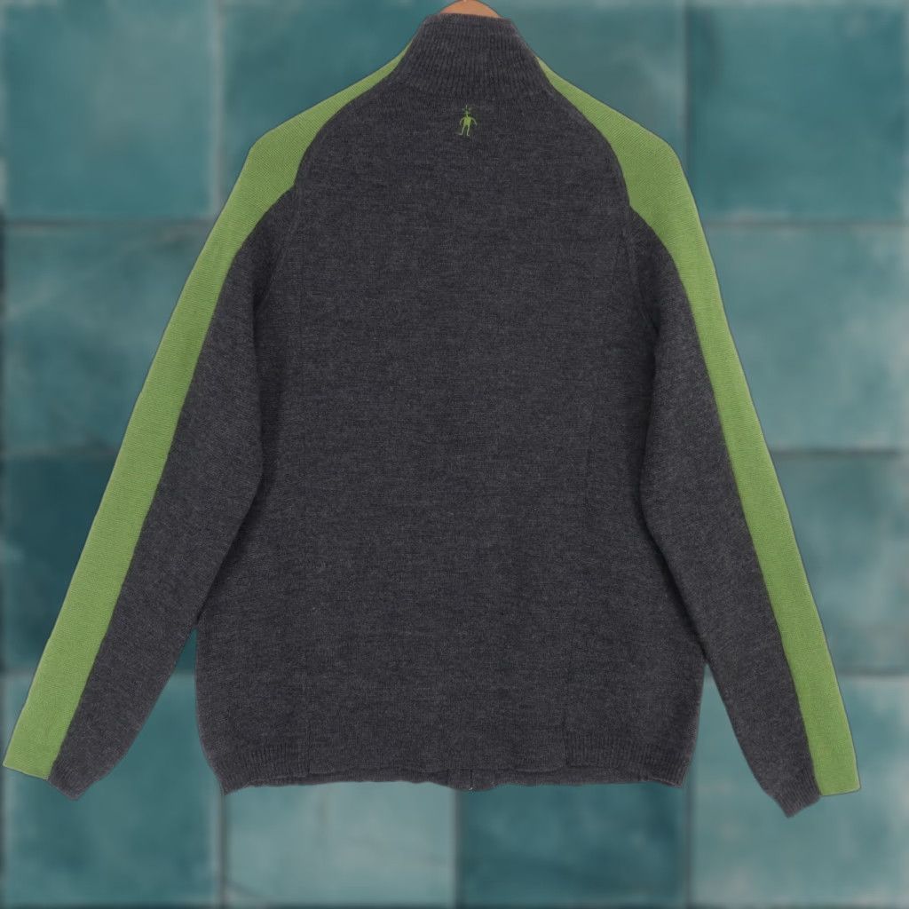 Smartwool SmartWool Jacket Mens M Gray Full Zip Merino Wool Mock Neck Bomber Jacket Size US M / EU 48-50 / 2 - 1 Thumbnail