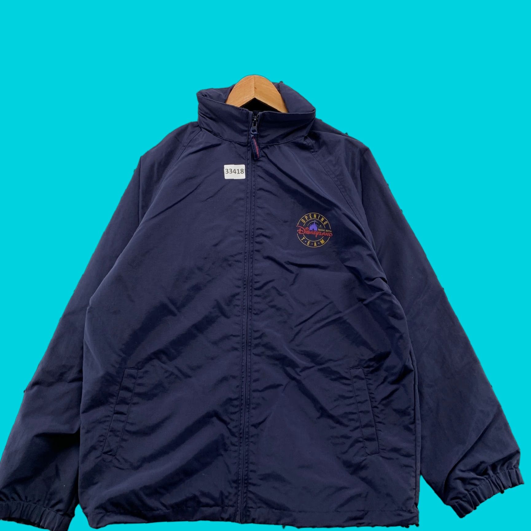 Disney VINTAGE Disney Land Hong Kong Jacket Mens 2XL Blue Hooded 2005 Opening Day Size US XXL / EU 58 / 5 - 1 Thumbnail