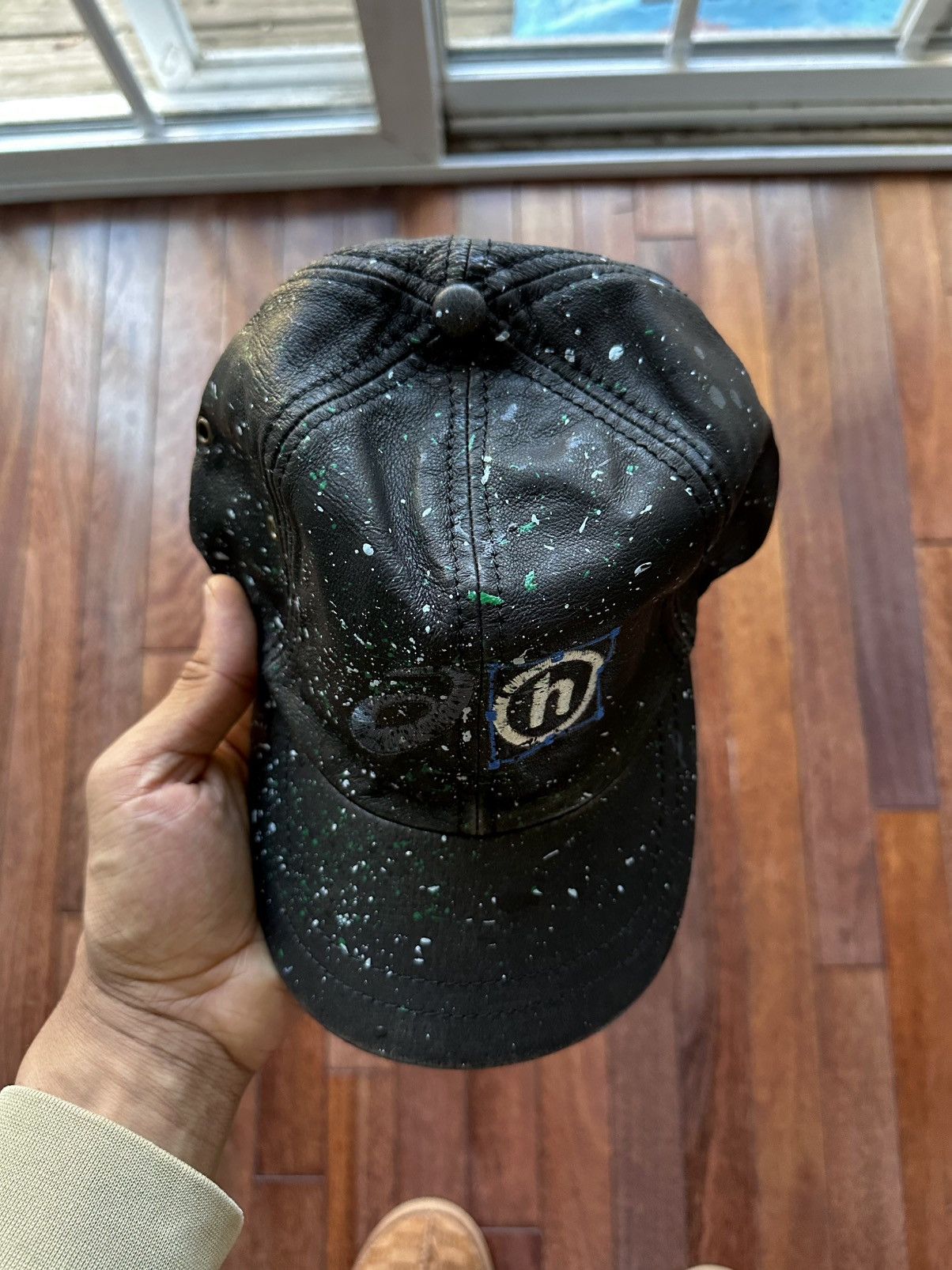 Asics × HIDDEN Painted Washed Leather Hat - Black Size ONE SIZE - 9 Thumbnail