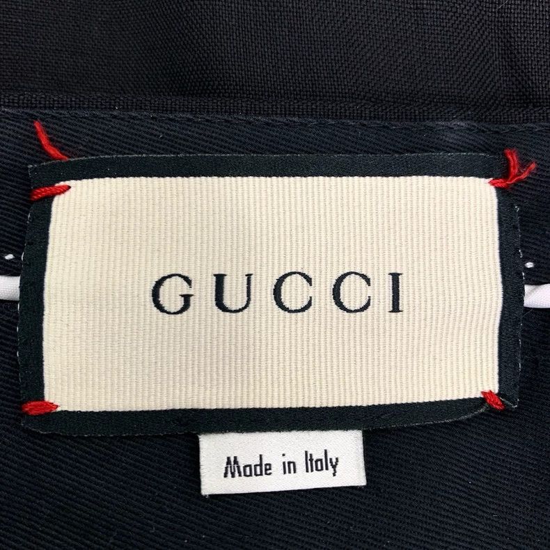Gucci Gucci Logo letter patch black cotton-linen blend straight t Size US 32 / EU 48 - 7 Thumbnail