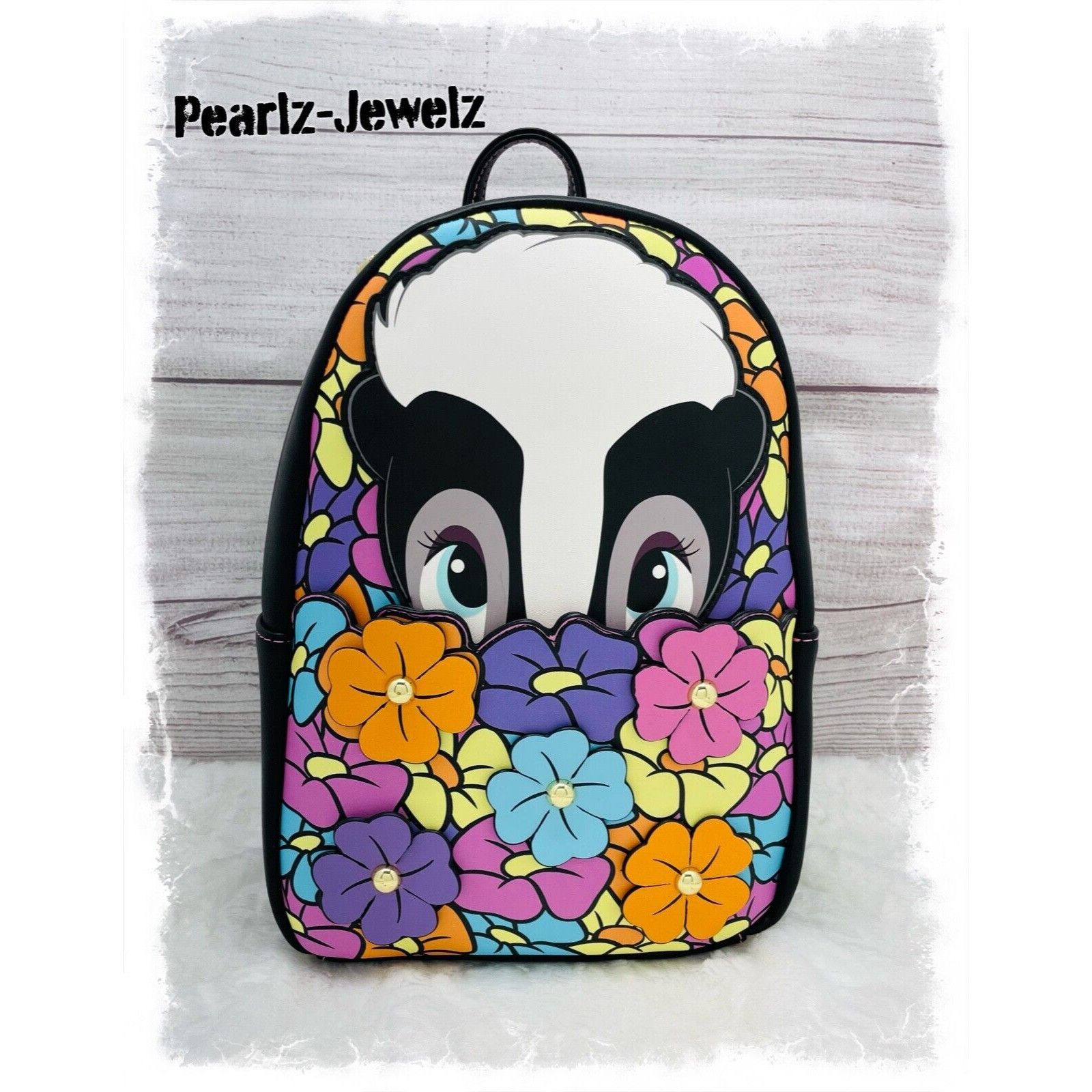 Disney Loungefly Disney Bambi Flower Skunk in Flowers Mini Backpack Size ONE SIZE - 1 Thumbnail