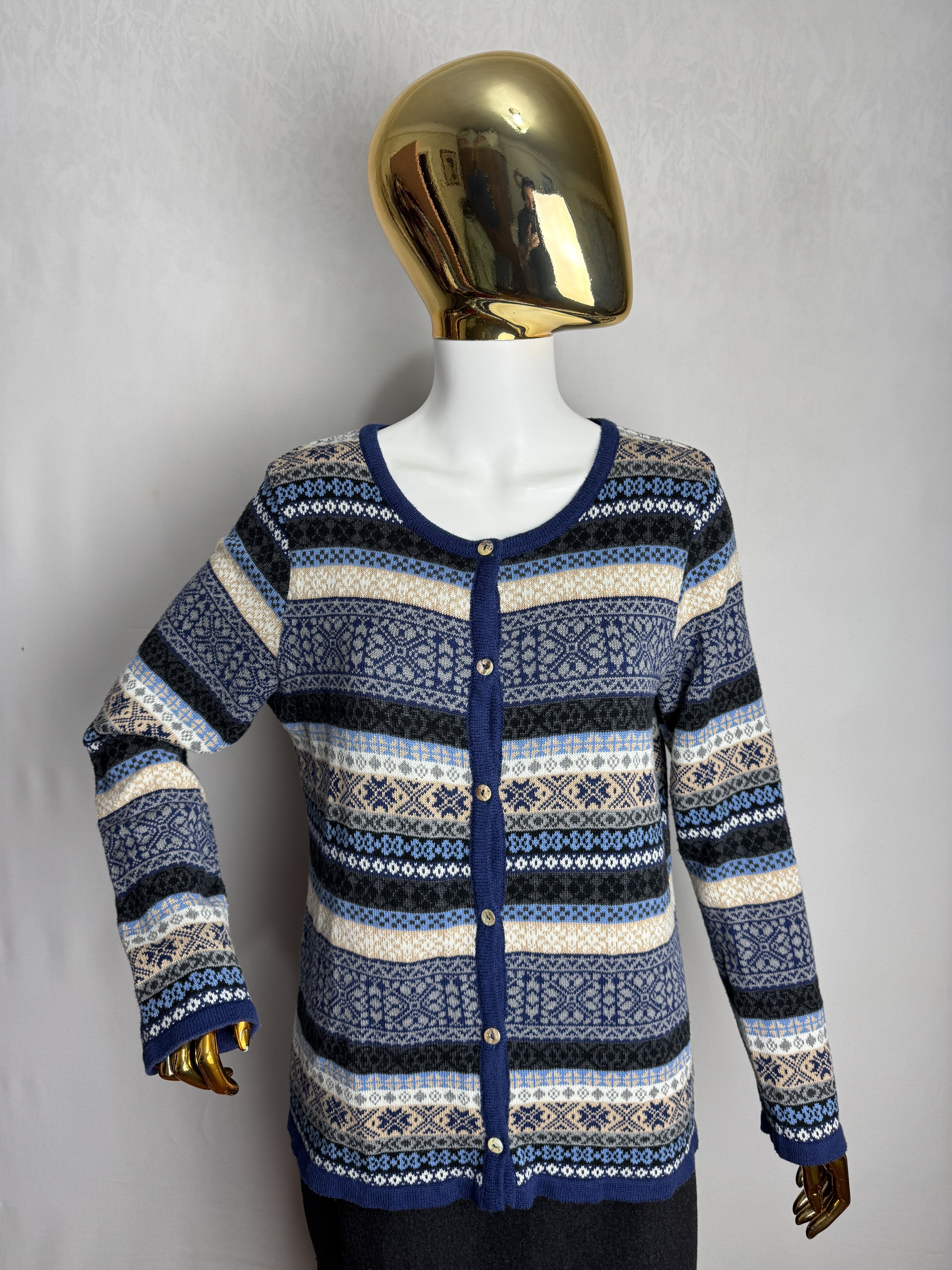 Other SKOVHUUS women’s Nordic pattern cardigan Size L / US 10 / IT 46 - 5 Thumbnail