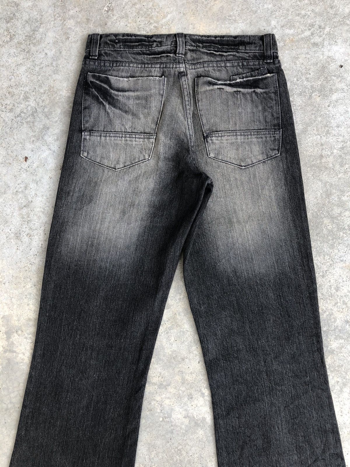 If Six Was Nine Japanese M Flared Jeans Bootcut Distressed Jeans Size US 30 / EU 46 - 8 Thumbnail
