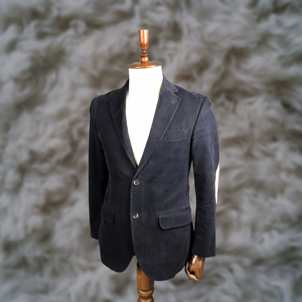 Vintage Boggi Milano Blazer Men's Cotton Dark Blue 46 Blazer Jacket Regular Length Mid-Length Button Closure Casual Vintage: No Size 46R - 1 Thumbnail