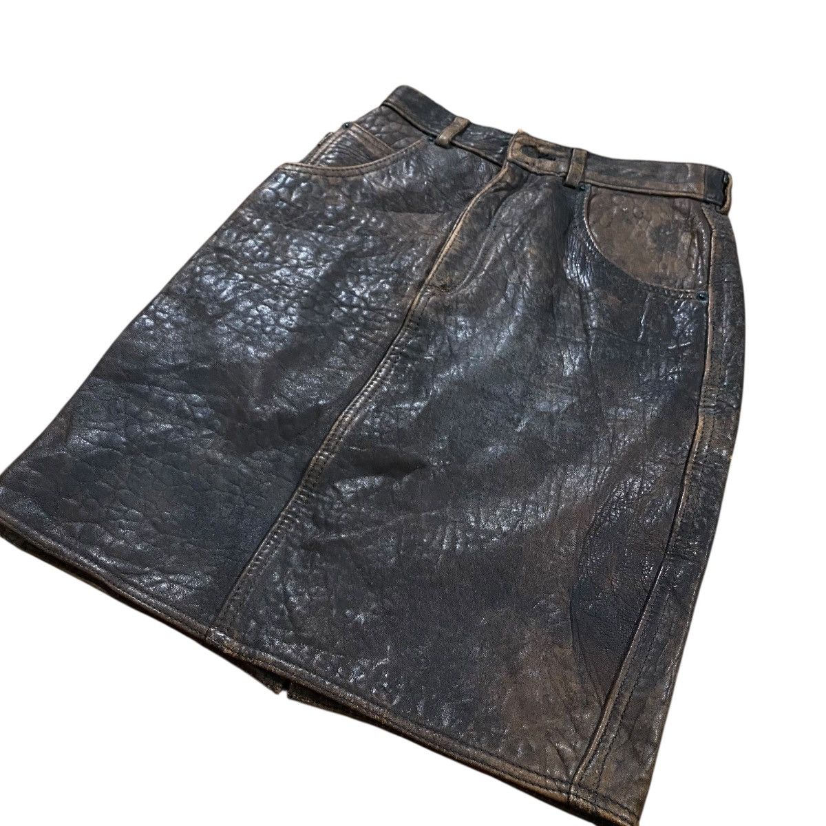 Avirex Vintage Avirex leather Skirt S Size Brown Colour Size 25" / US 0 / IT 36 - 2 Thumbnail