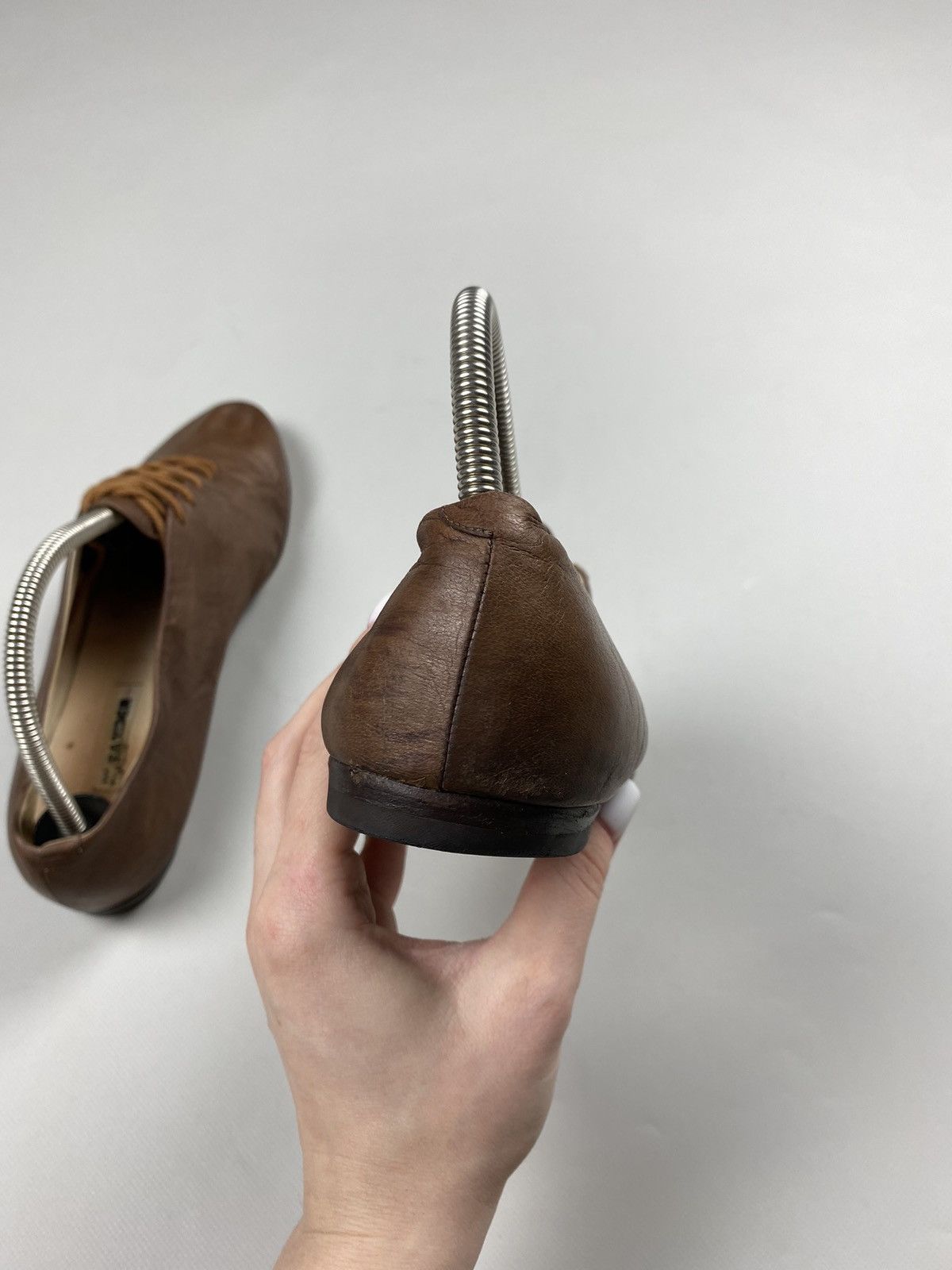 Jil Sander × Vintage Jil Sander ladies leather flats ballets size 40 1/2 Size US 10.5 / IT 40.5 - 20 Thumbnail