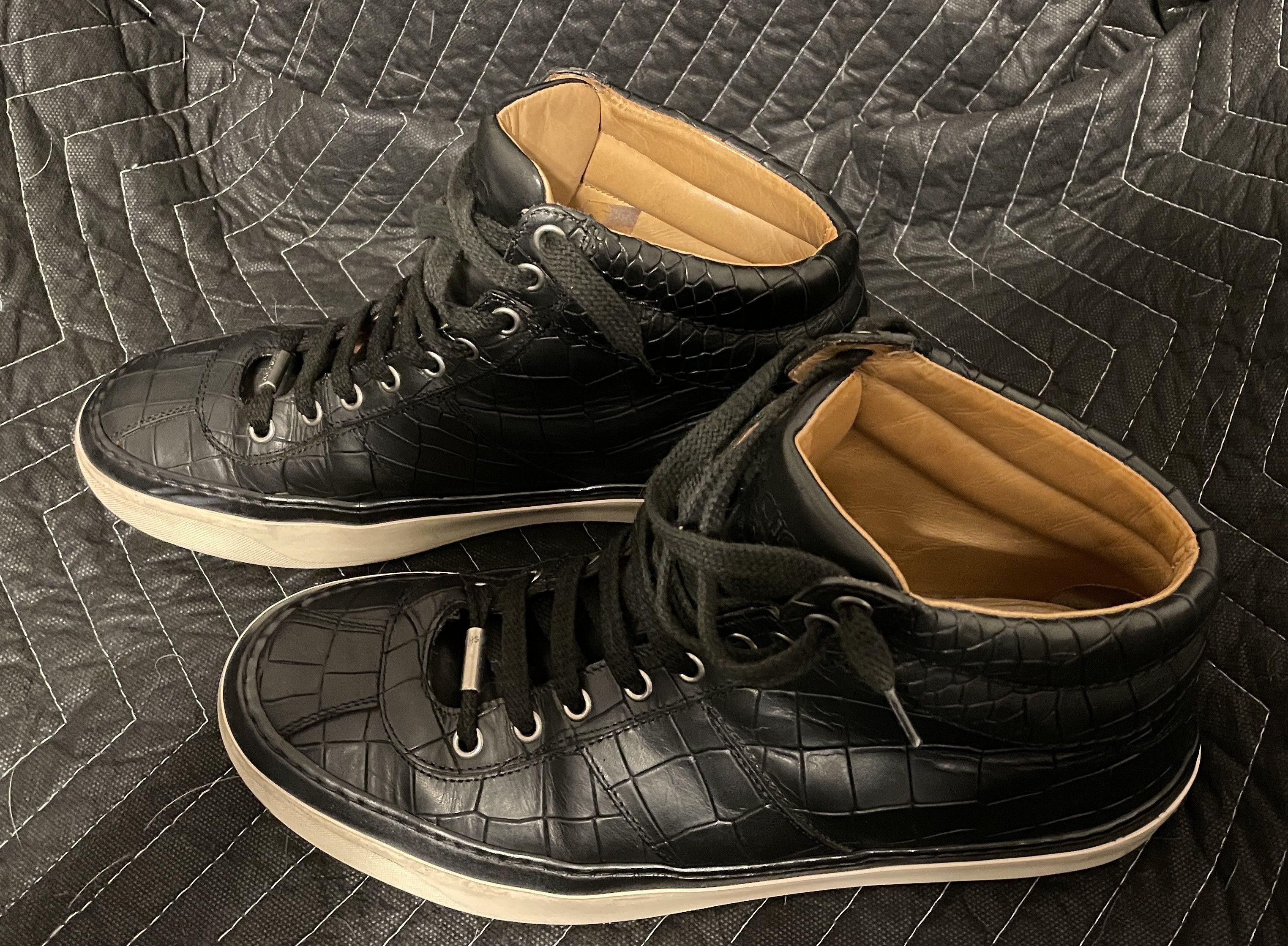 Jimmy Choo Jimmy Choo men high top snake sneakers Size US 9 / EU 42 - 4 Thumbnail