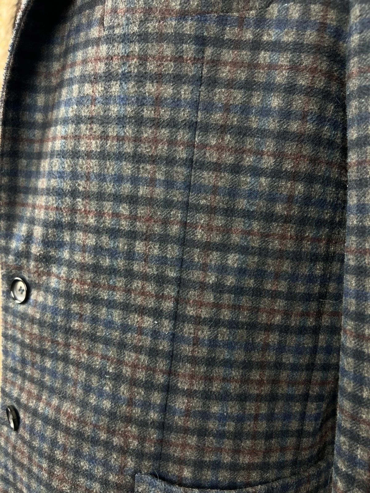 Other Linea Sartoriale Milano Plaid Multicolor Half Lined Blazer Size 46R - 7 Thumbnail