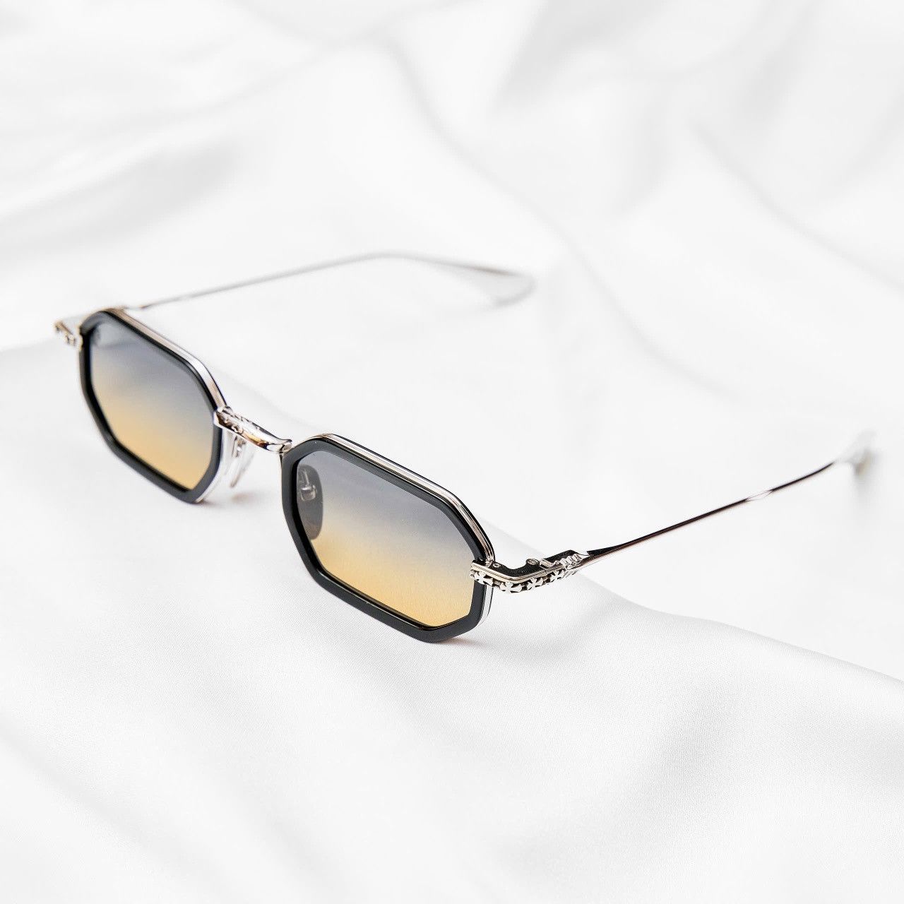 Chrome Hearts CHROME HEARTS STYLIDA BLACK/SHINY SILVER SUNGLASSES Size ONE SIZE - 2 Thumbnail