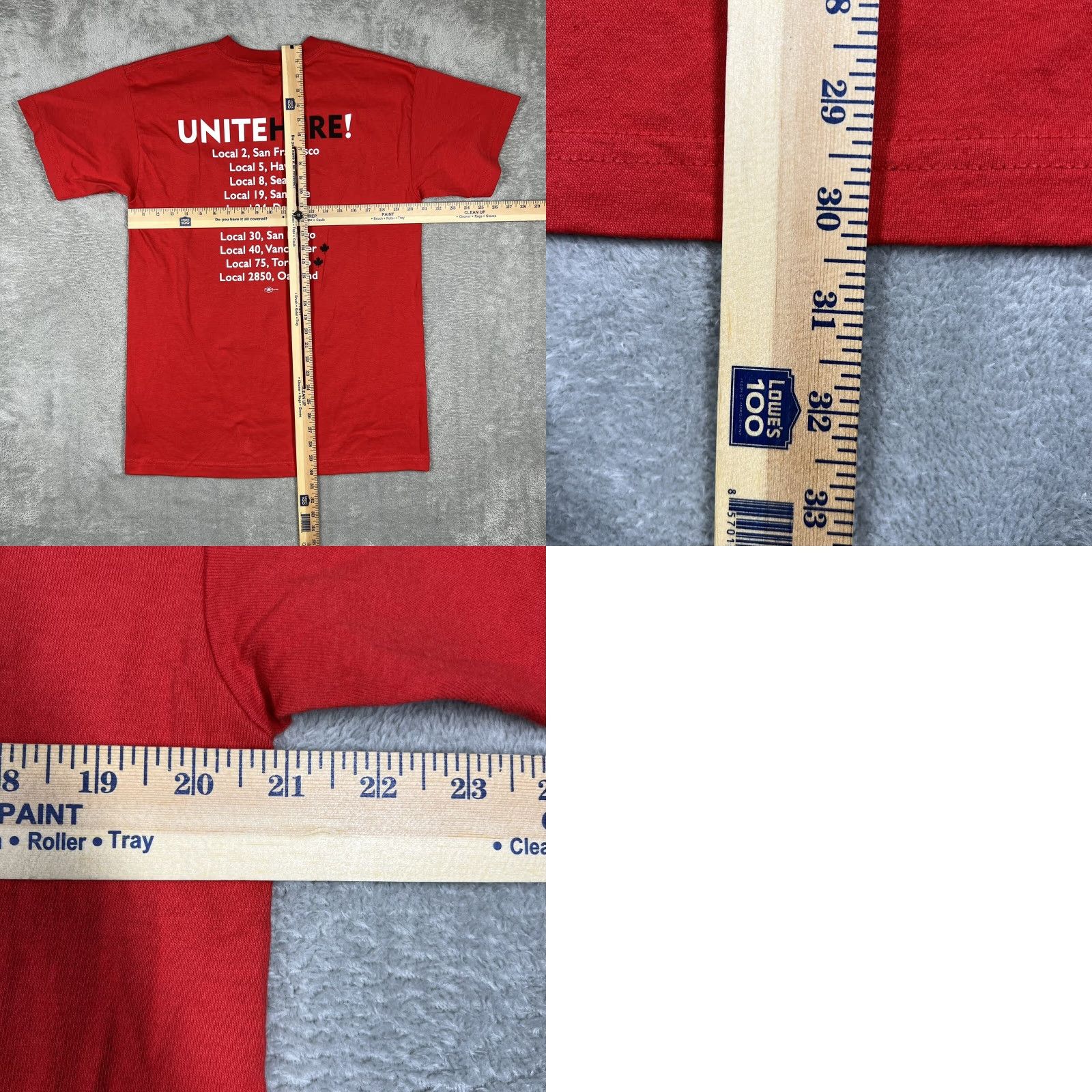 Vintage Union Made “One Job Should Be Enough” Shirt Mens Large Red Cotton Crew Neck Short Sleeve Size US L / EU 52-54 / 3 - 9 Thumbnail