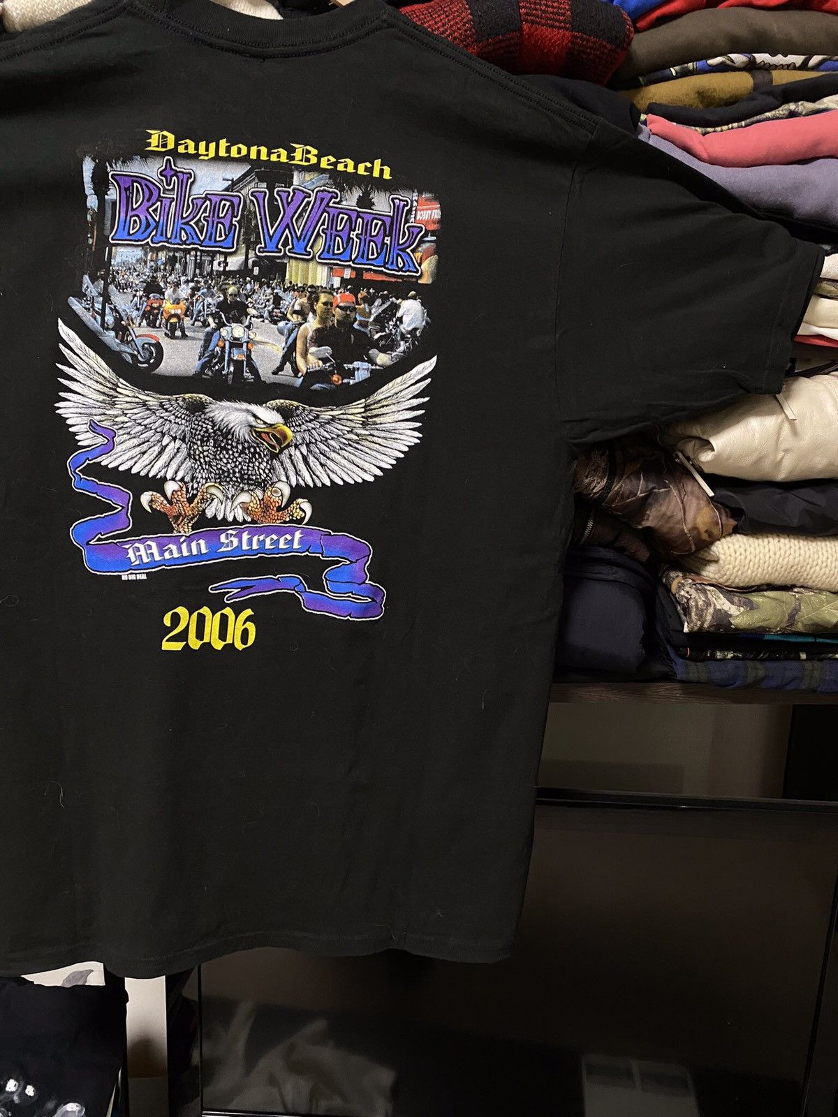Gildan × Vintage Vintage Y2K Bike Week Shirt Daytona Motorcycle Biker Tee Size US XL / EU 56 / 4 - 9 Thumbnail