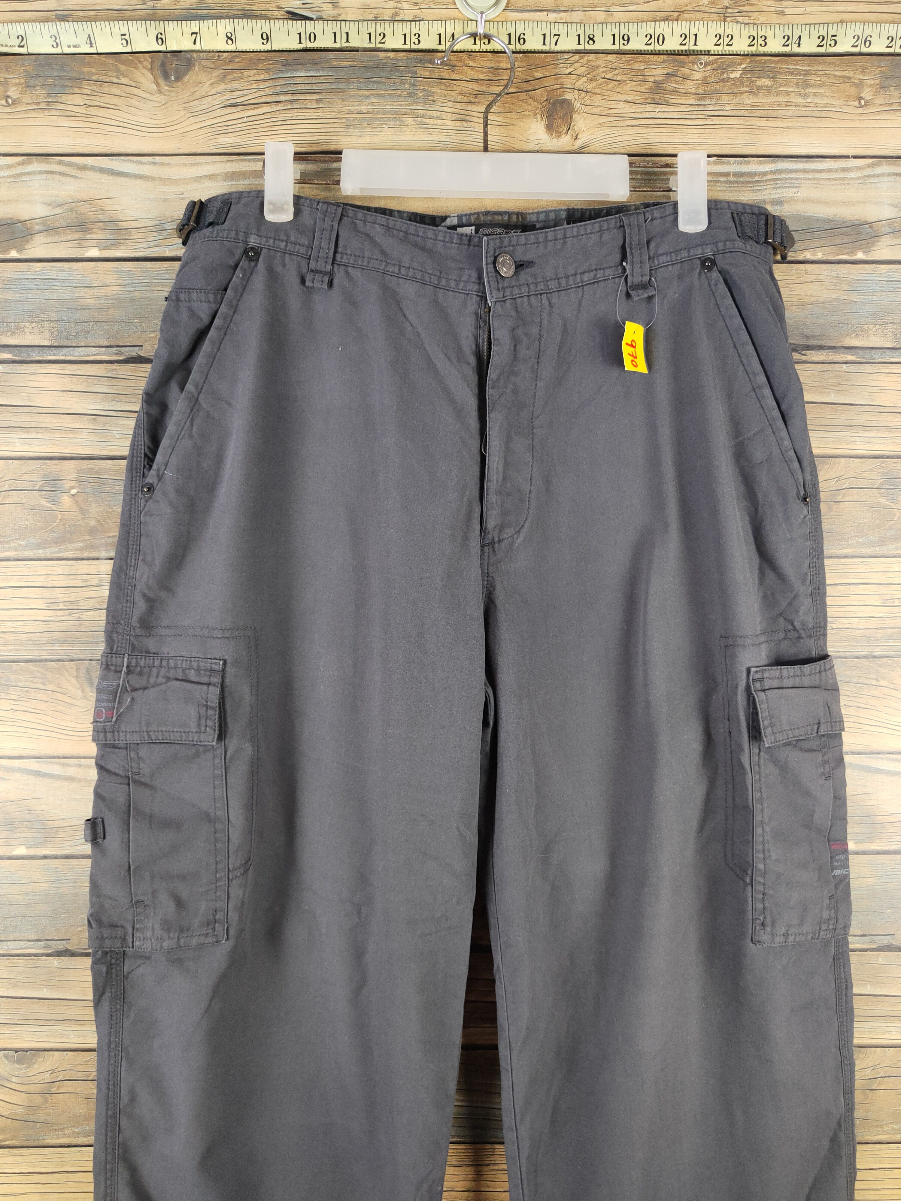 Japanese Brand DL Micros Gray Multipocket Tactical Cargo Pants #970 Size US 33 - 2 Thumbnail