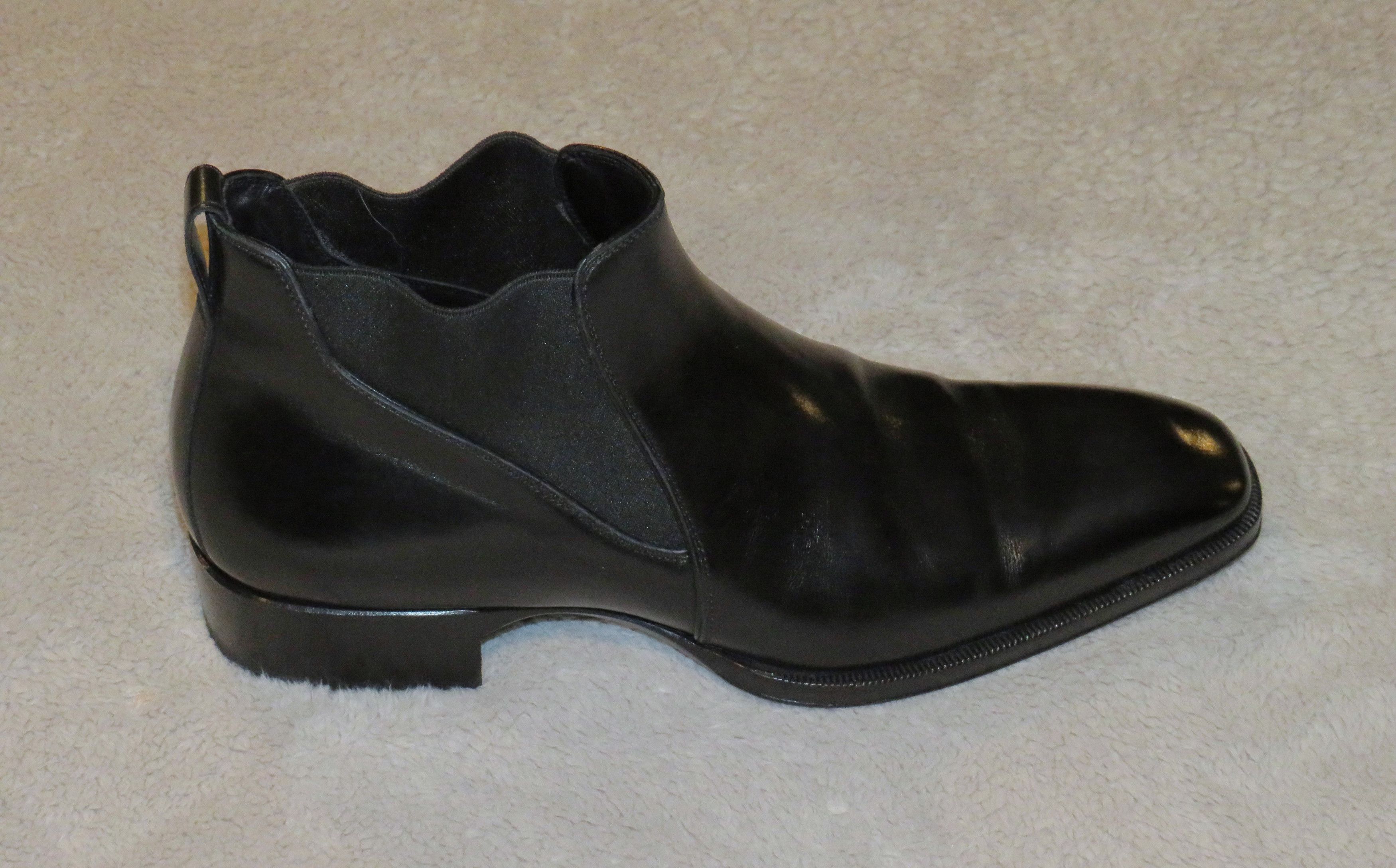 Tom Ford Elkan Black Calf Leather Short Chelsea Boot 8T Size US 8 / EU 41 - 4 Thumbnail