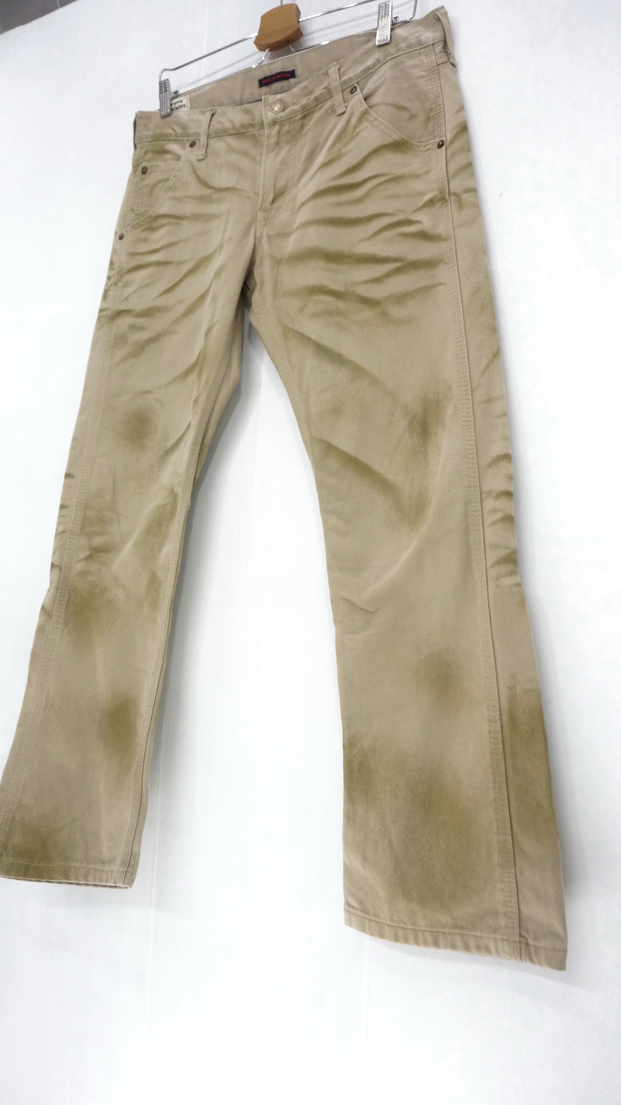 Japanese Brand 💥 Japan Blueway Made In Nippon Whisker Pants Size US 32 / EU 48 - 1 Thumbnail