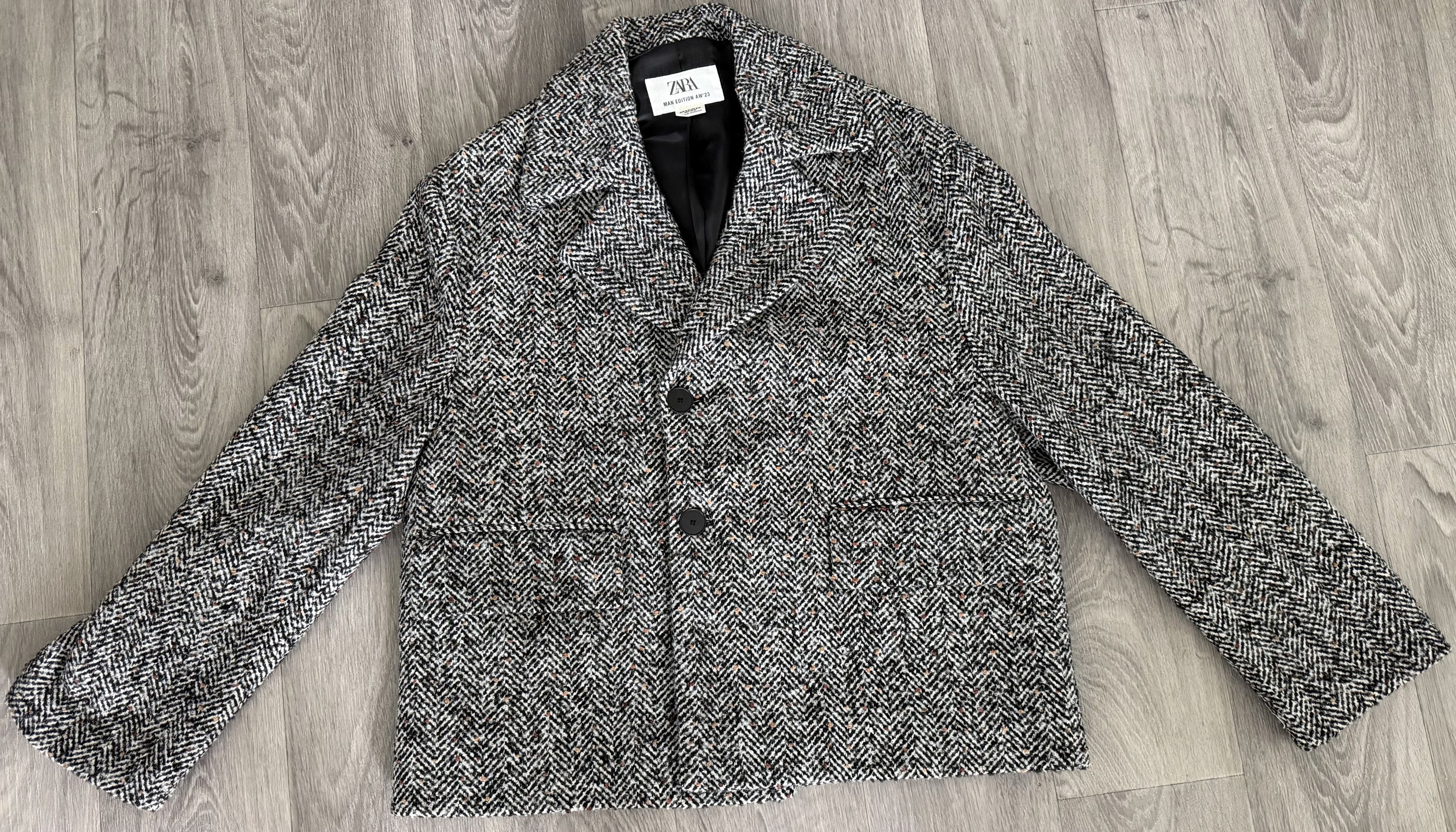 Zara Zara Herringbone Jacket Size US M / EU 48-50 / 2 - 1 Thumbnail
