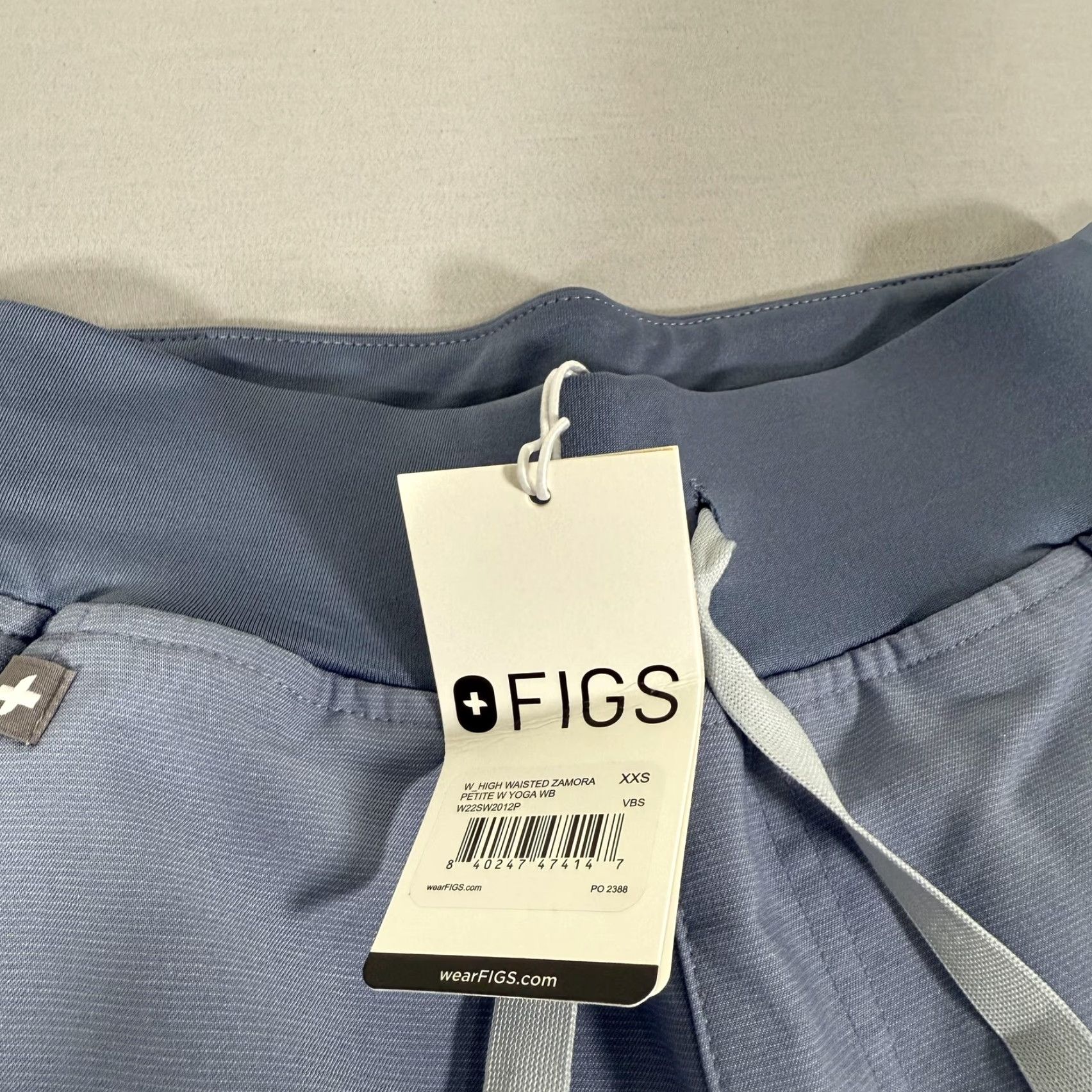 Vintage FIGS Womens 2XS Zamora Jogger Pants Blue High Waisted Medical Scrub VBS Pants Size 24" / US 00 / IT 34 - 3 Thumbnail