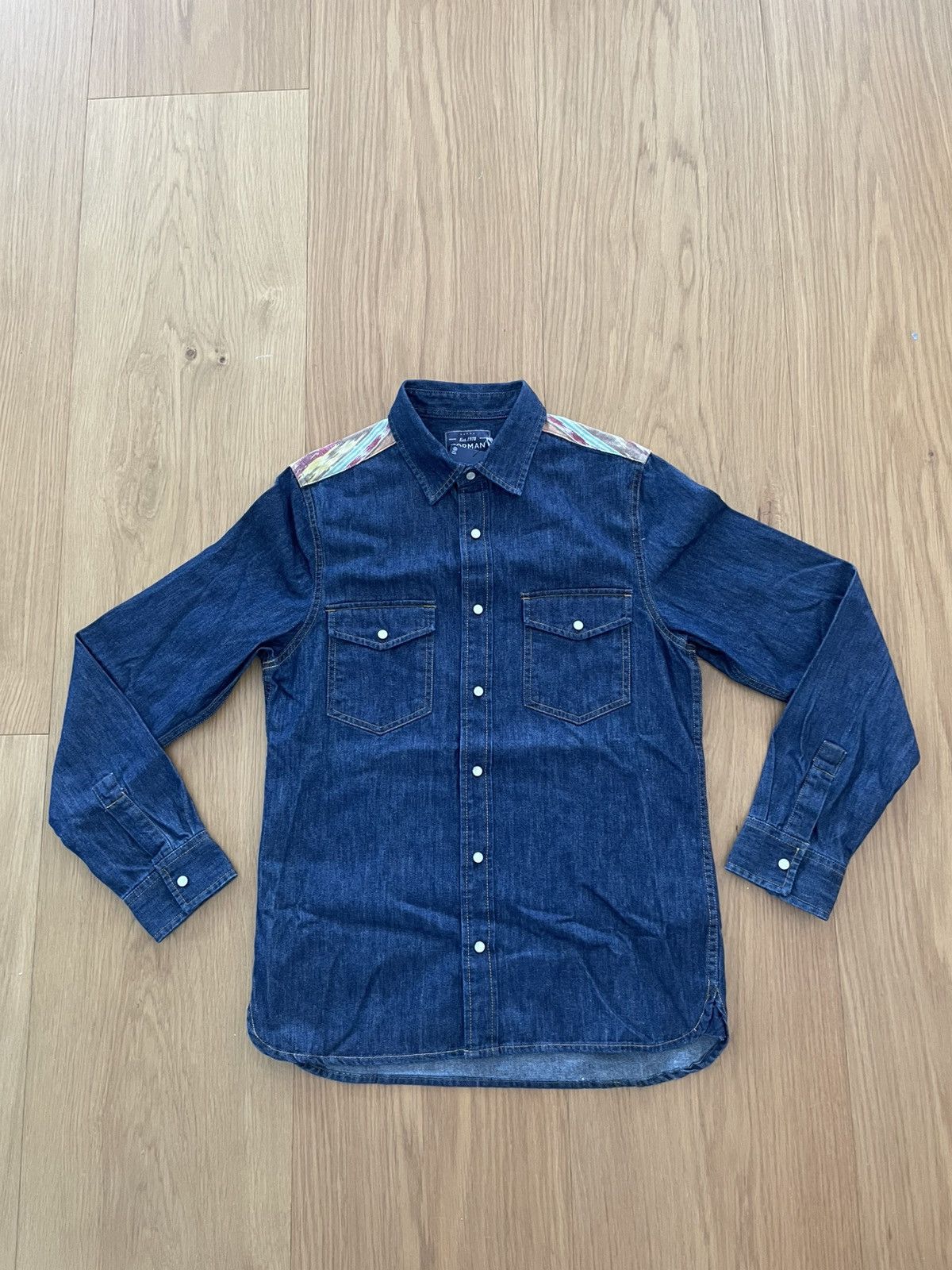 Topman NWT Topman Western Denim shirt - Size S Size US S / EU 44-46 / 1 - 1 Thumbnail