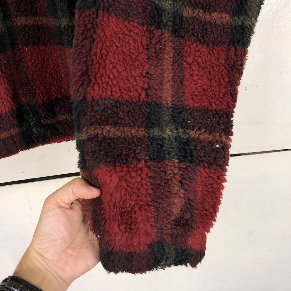 Woolrich Woolen Mills Vintage Woolrich Checkered Fleece Jacket Size US XL / EU 56 / 4 - 11 Thumbnail