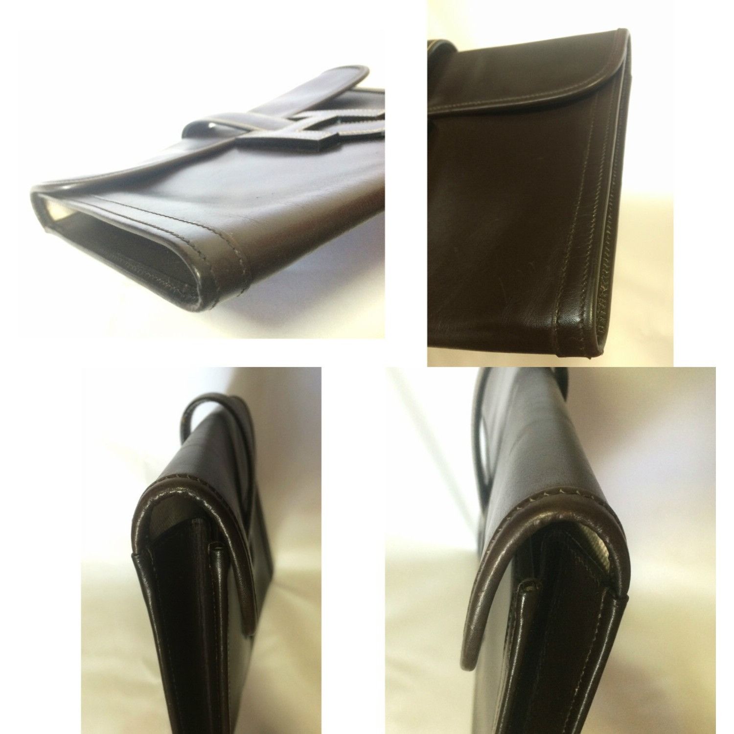 Hermes 90's vintage HERMES jige, document case, brown portfolio bag Size ONE SIZE - 5 Thumbnail