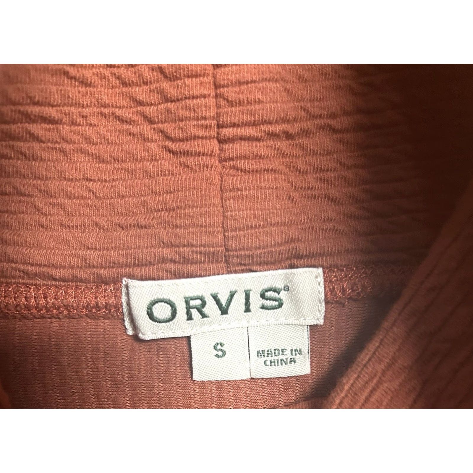 Orvis Orvis Cowl Neck Pullover Sweatshirt Long Sleeve Orange Pocket Women’s Small Sweatshirt, Orange, Pocket, ORVIS, Women, Small Size S / US 4 / IT 40 - 6 Thumbnail