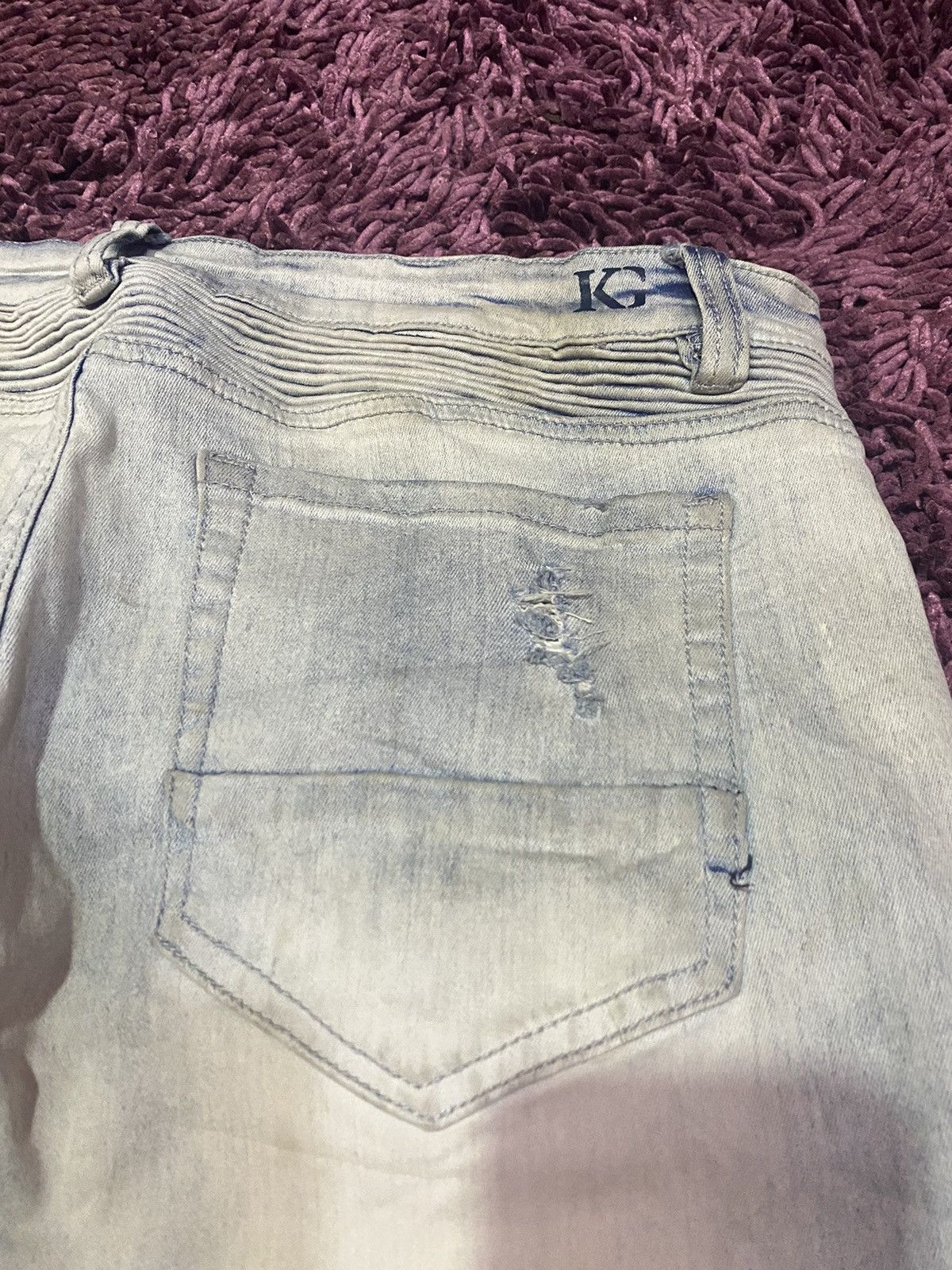 Japanese Brand × Vintage Vintage Kilogram Light Blue Men Custom Skinny Jeans Size US 34 / EU 50 - 8 Thumbnail