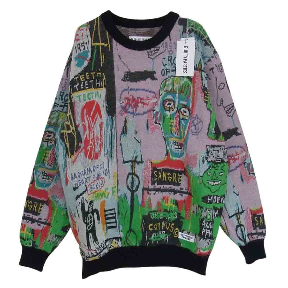 Wacko Maria Jean-Michel Basquiat Crew Neck Sweater Type-3 | Grailed