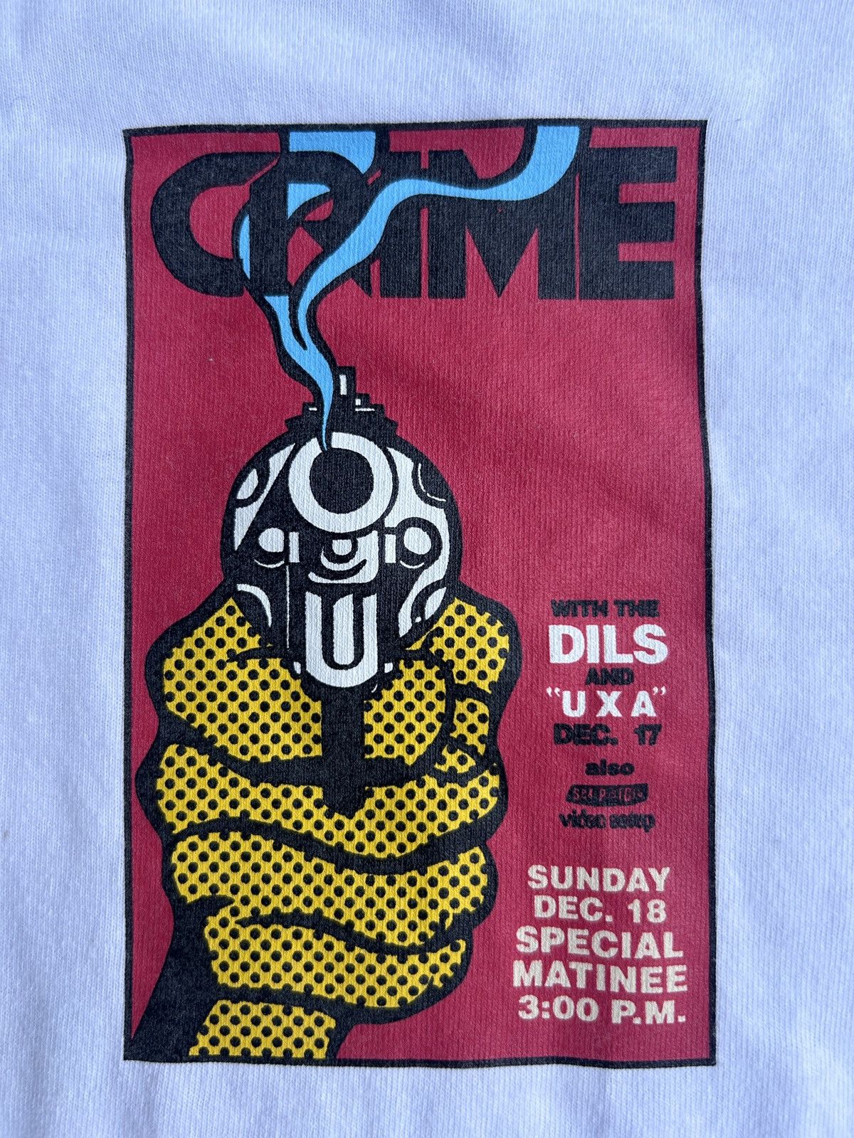 Vintage "CRIME" poster Sex Pistols,The DILS and"U X A"United Sports Size US XXS / EU 40 - 5 Thumbnail
