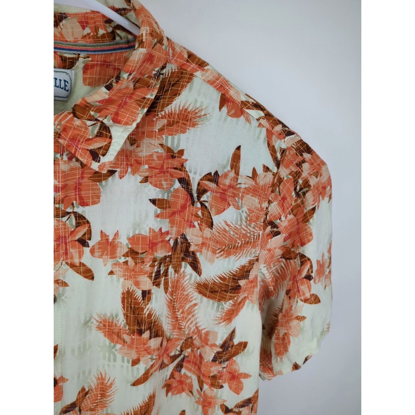 Vintage Margaritaville Hawaiian Shirt Men Orange Rayon Short Sleeve Button-Down XXL Casual Travel Relaxed Fit Size US XXL / EU 58 / 5 - 5 Thumbnail