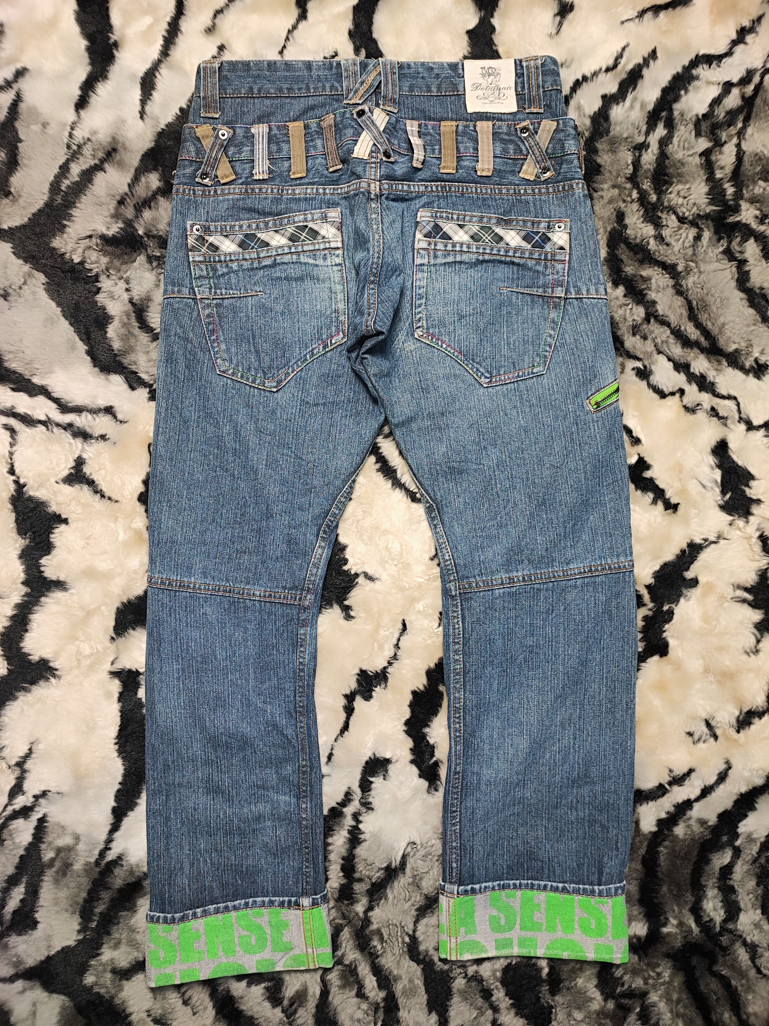 Designer Dominate Handcrafted Jeans Double Waist Size US 32 / EU 48 - 15 Thumbnail