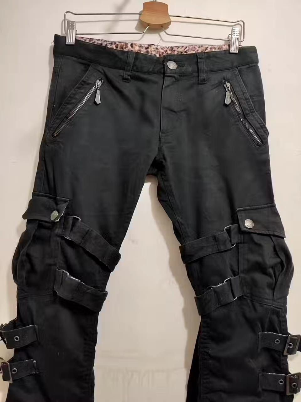 Japanese Brand BG SHO Punk Bondage Cargo Pants Size US 29 - 2 Thumbnail