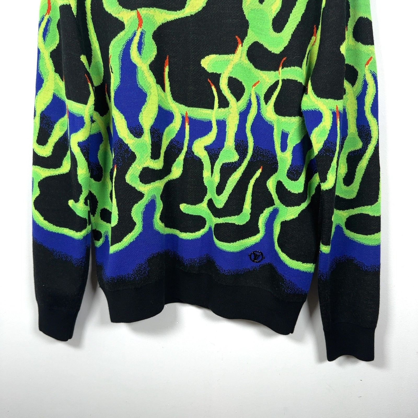 Louis Vuitton Louis Vuitton Intarisia Flame Jacquard Knit Sweater Size US M / EU 48-50 / 2 - 4 Thumbnail