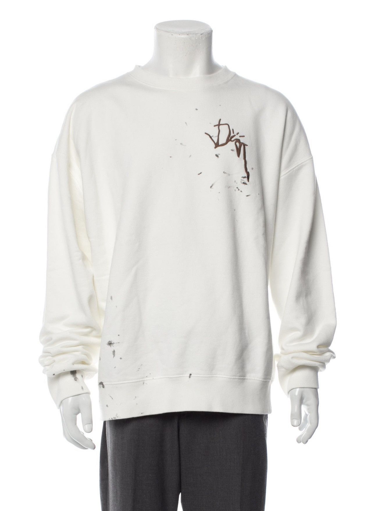 Dior Cactus Jack Oversized Embroidered Sweater Brown
