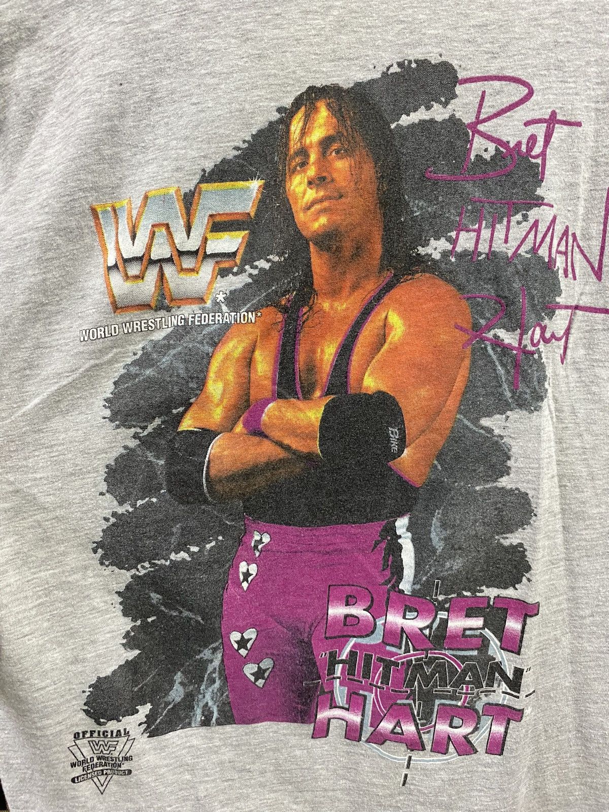 Vintage × WCW/nWo × WWF Vintage WWF Bret Hart Wrestling Tee Shirt Medium Size US M / EU 48-50 / 2 - 7 Thumbnail